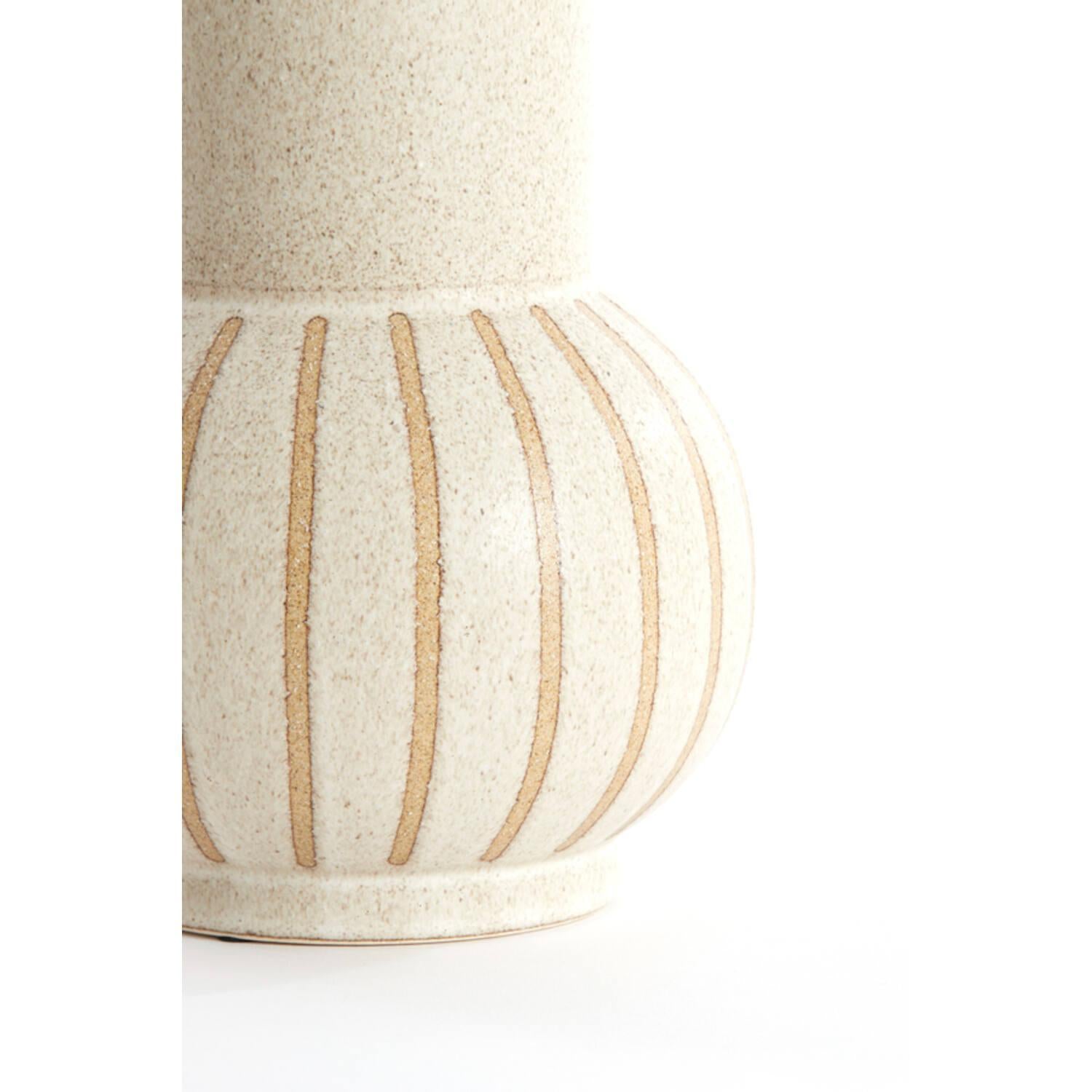 Ulloa Matt Textured Vase - Muted Ochre