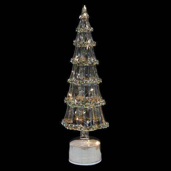 Amber decorative rotating tree