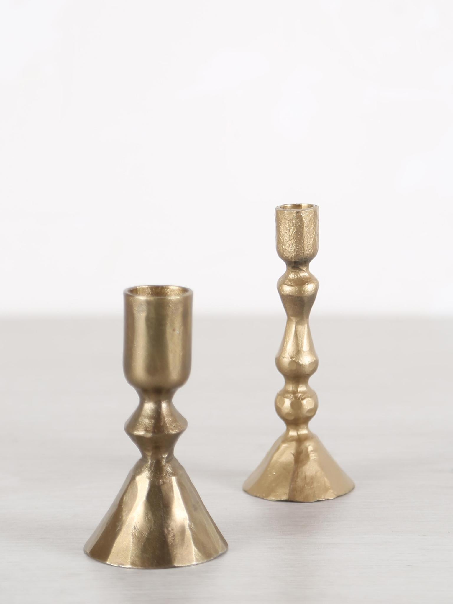 Ingrid candlestick - Brass