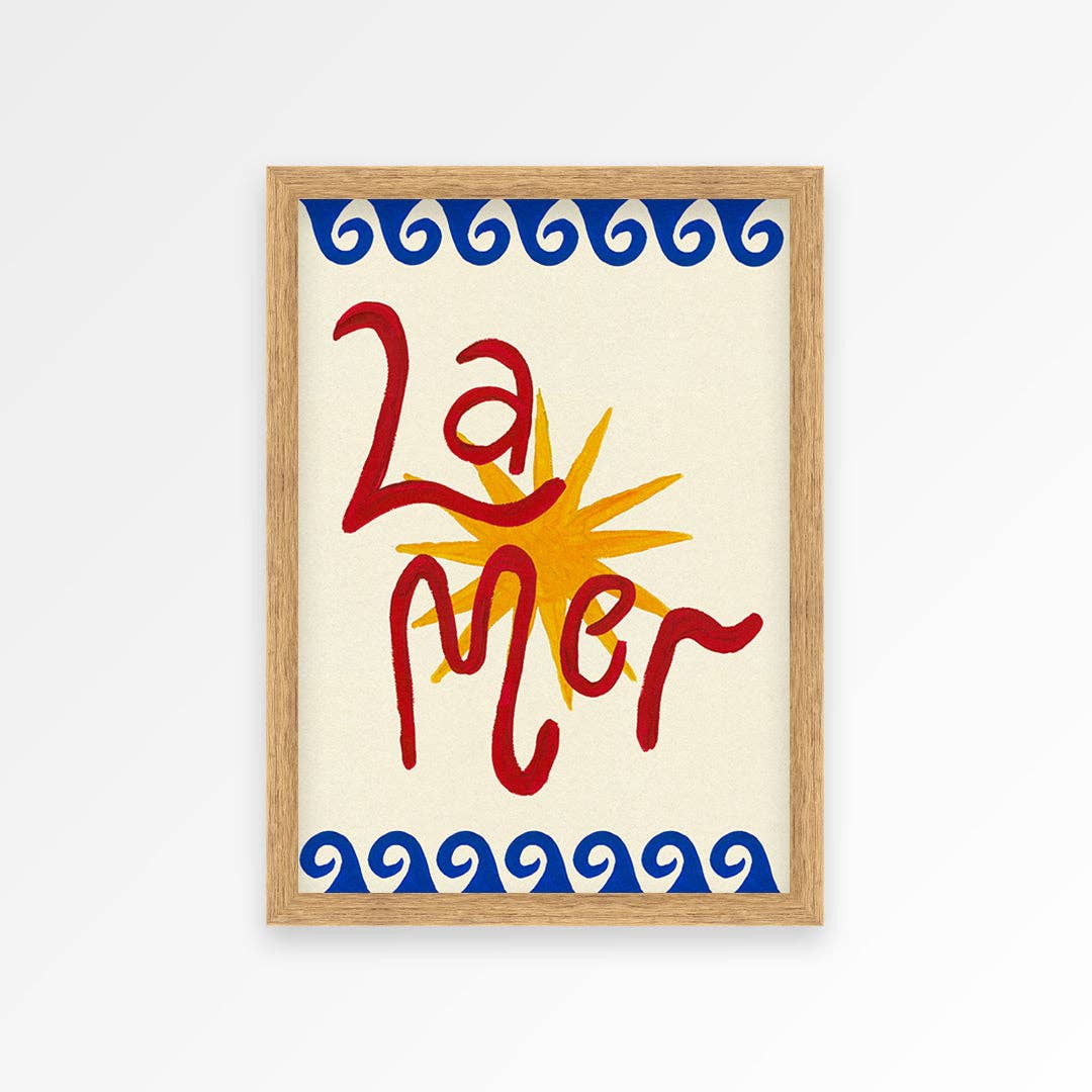 La Mer Hand Painted Print