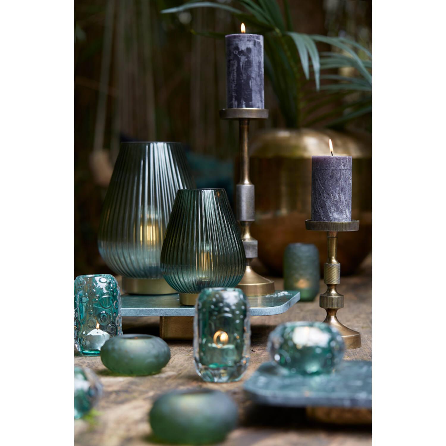 Tajera Table lamp - LED glass - Dark Green & Gold