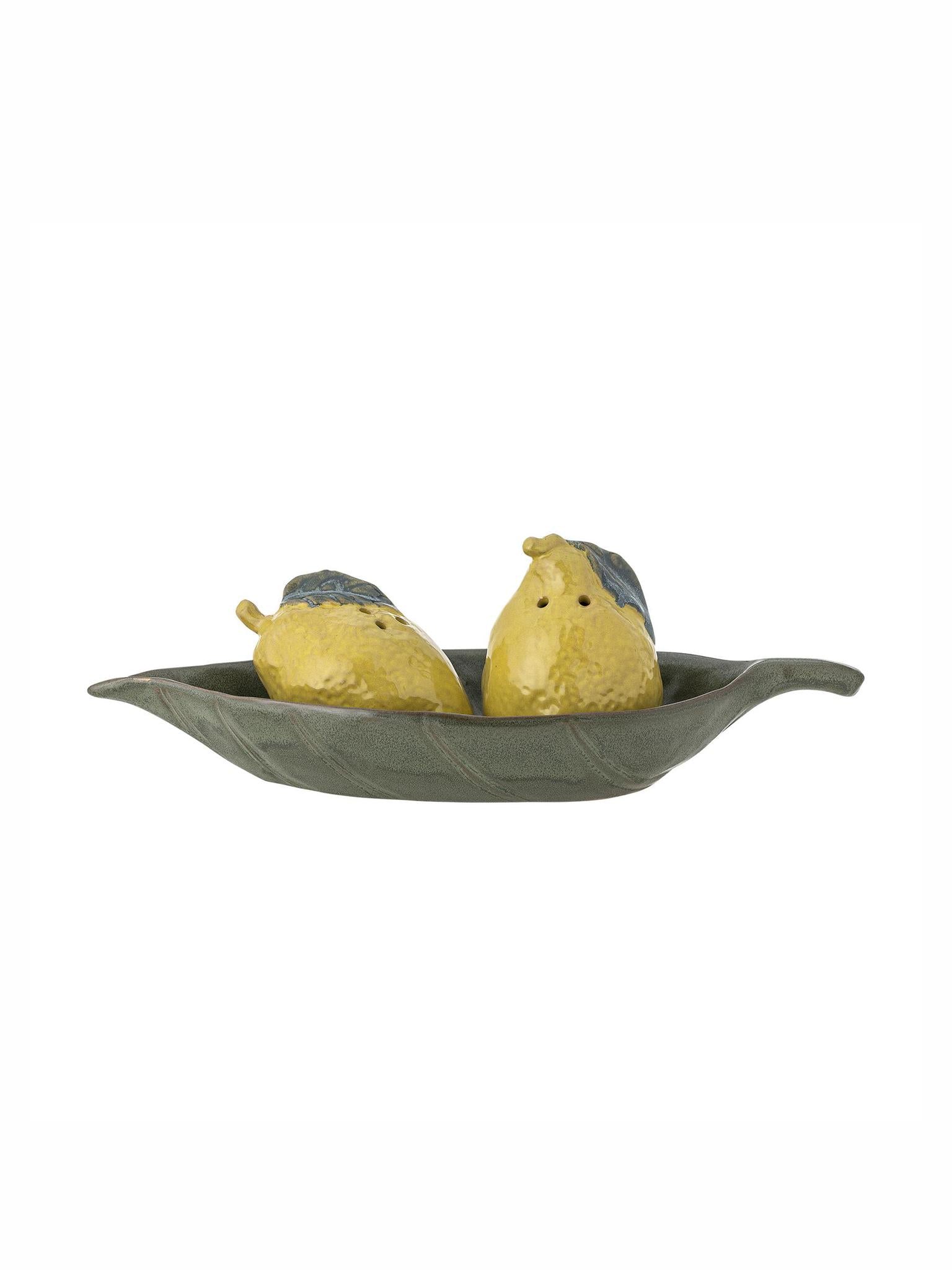 Limone Salt & Pepper Shaker Set - Yellow - Stoneware