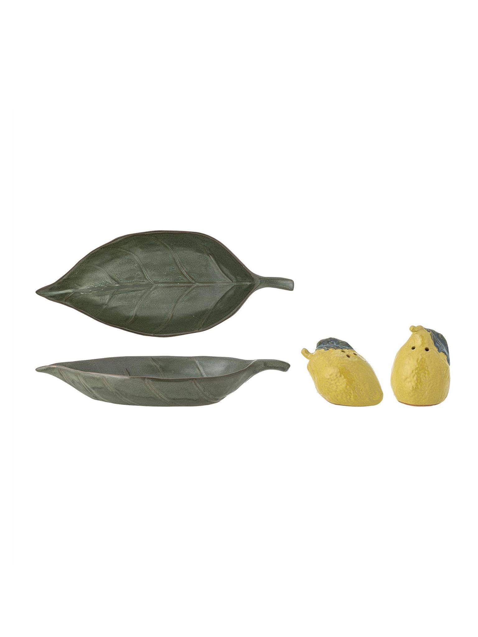 Limone Salt & Pepper Shaker Set - Yellow - Stoneware
