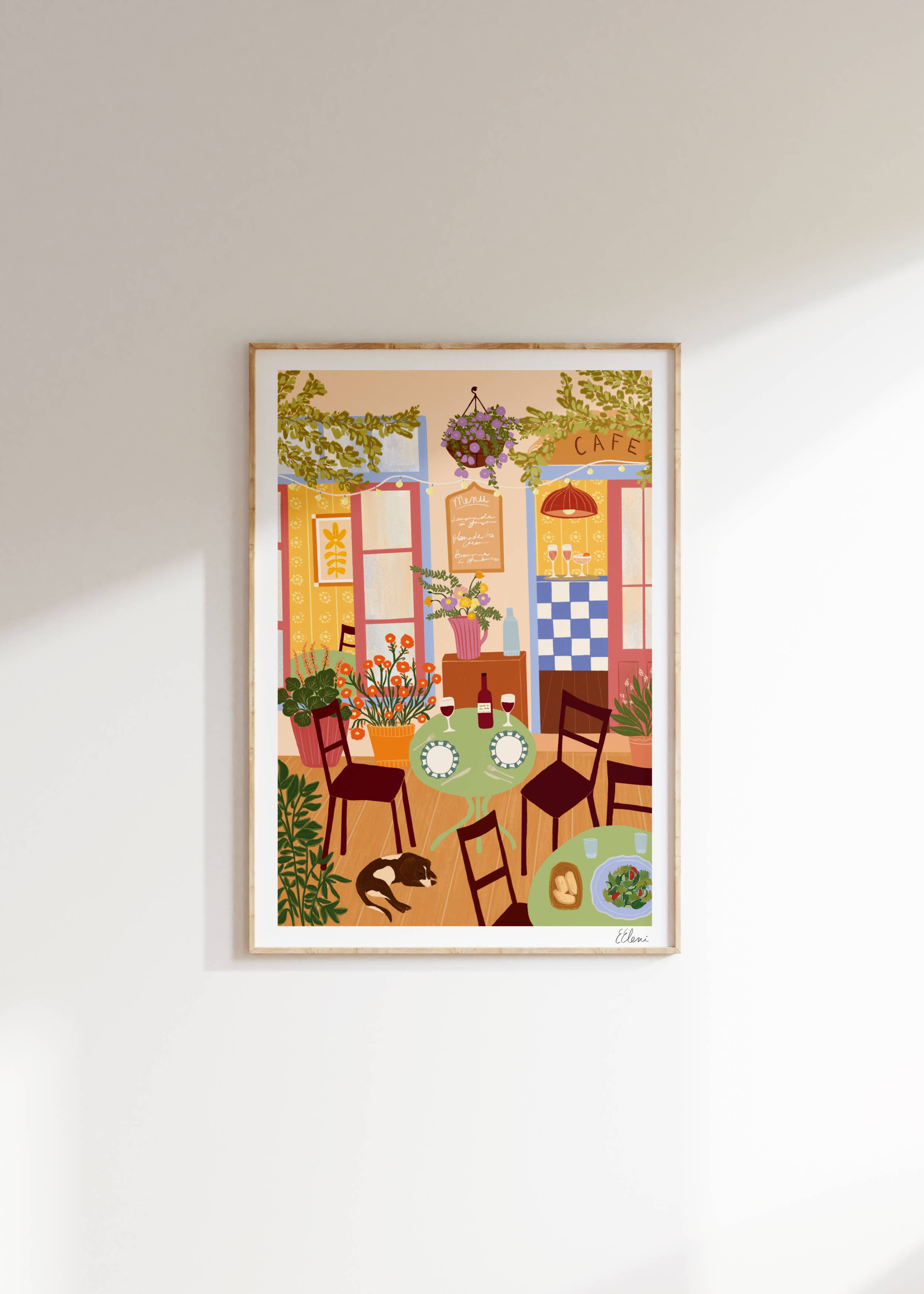 Sunshine Terrace Art Print | El Fresco Dining