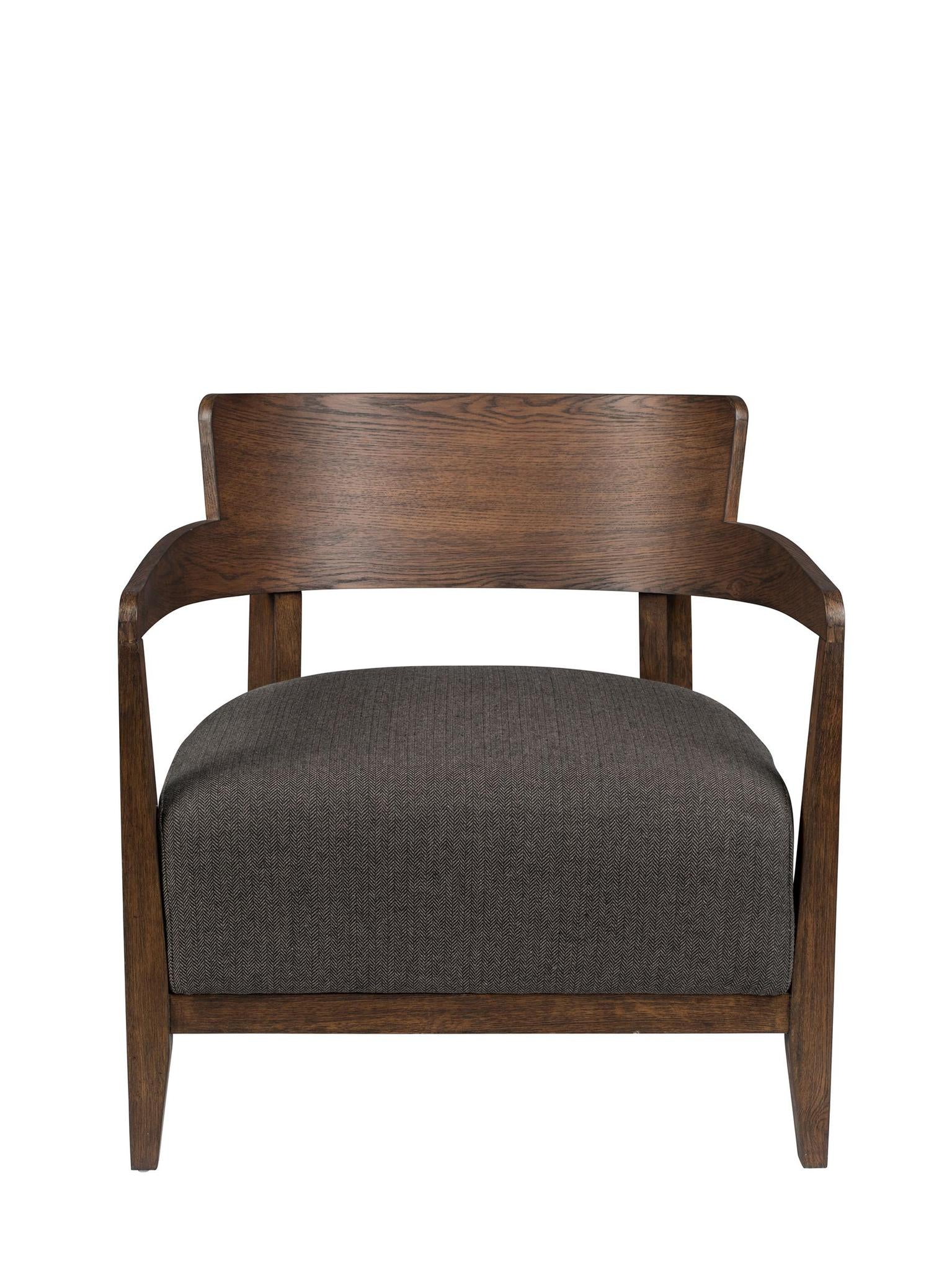 durian solid oak lounge chair