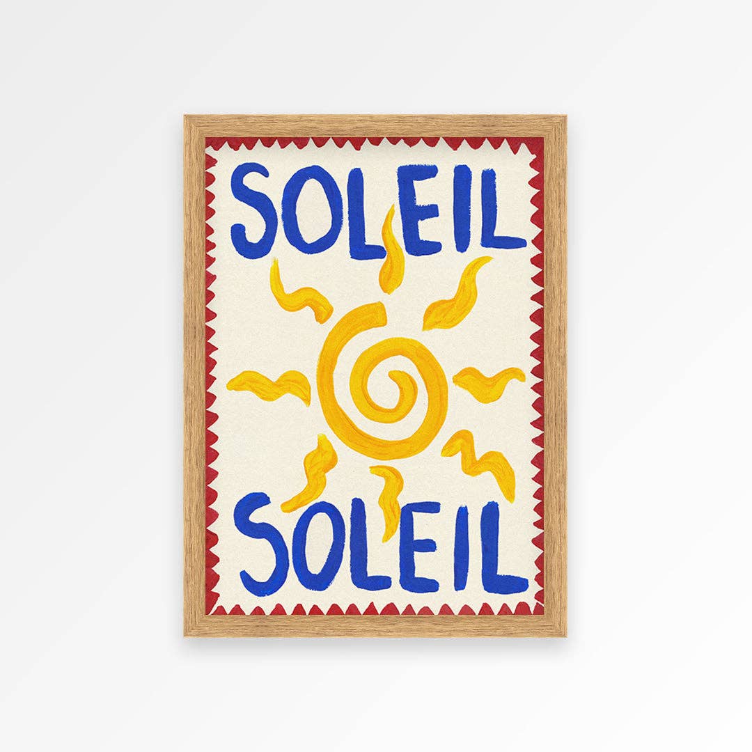 Soleil Hand Painted Print