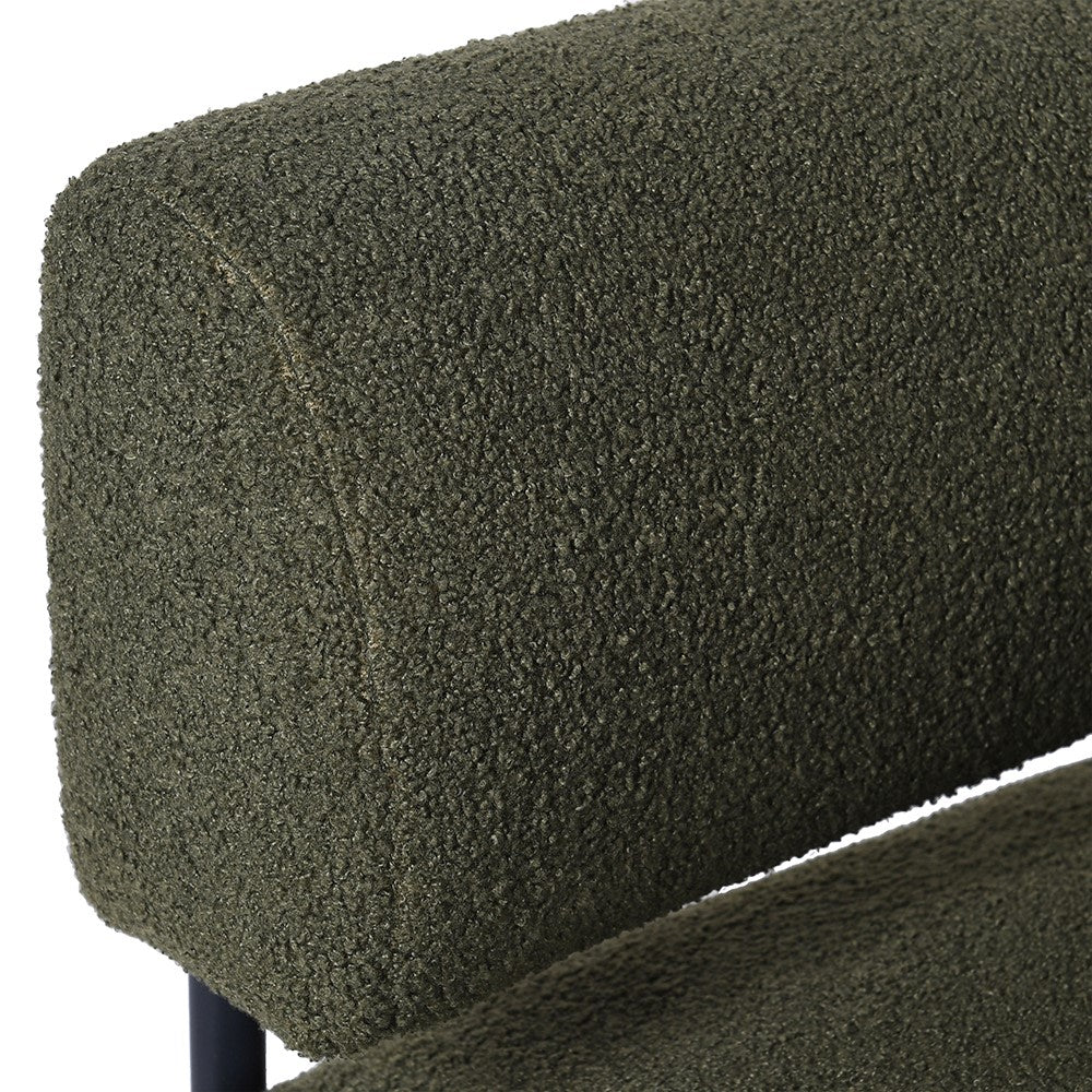 Ayla Green Boucle Accent Chair