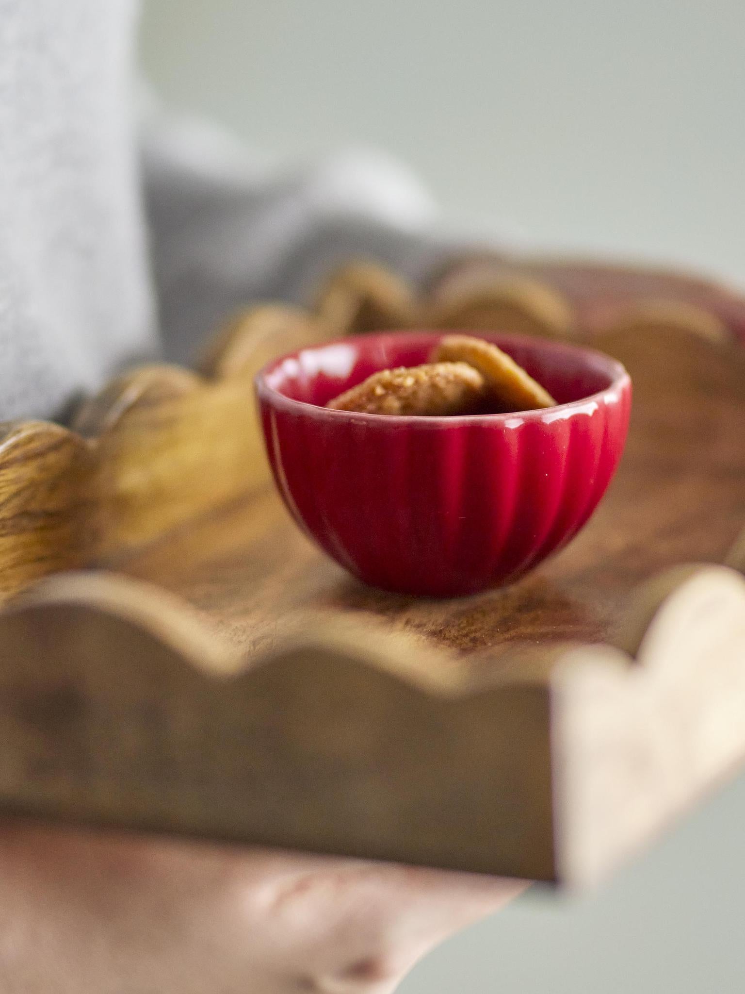 Lila Nibble Bowl - Red Stoneware