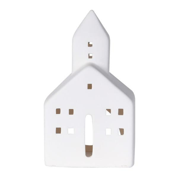 Decorative Ceramic Town Hall - White