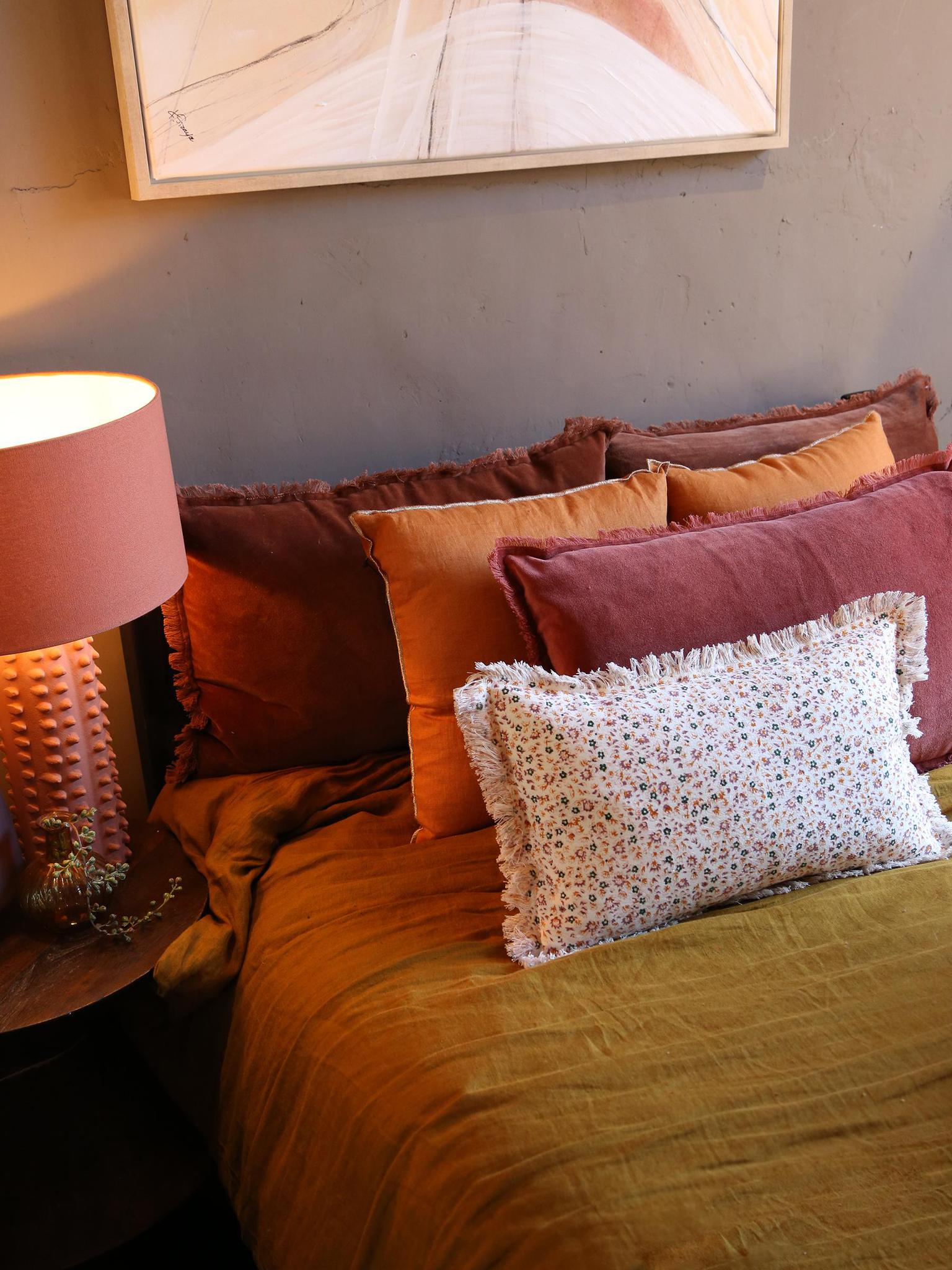 CRAFTED - Ceto Hand Fringed Cushion