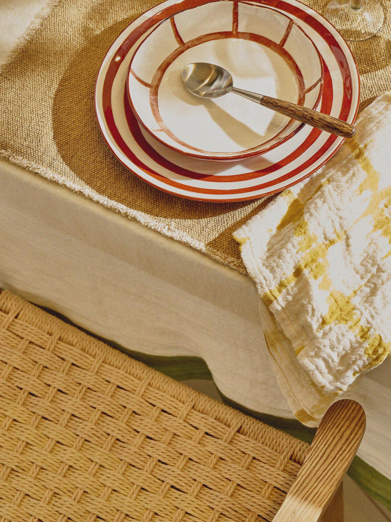 Mykonos blate - porcelain - rust