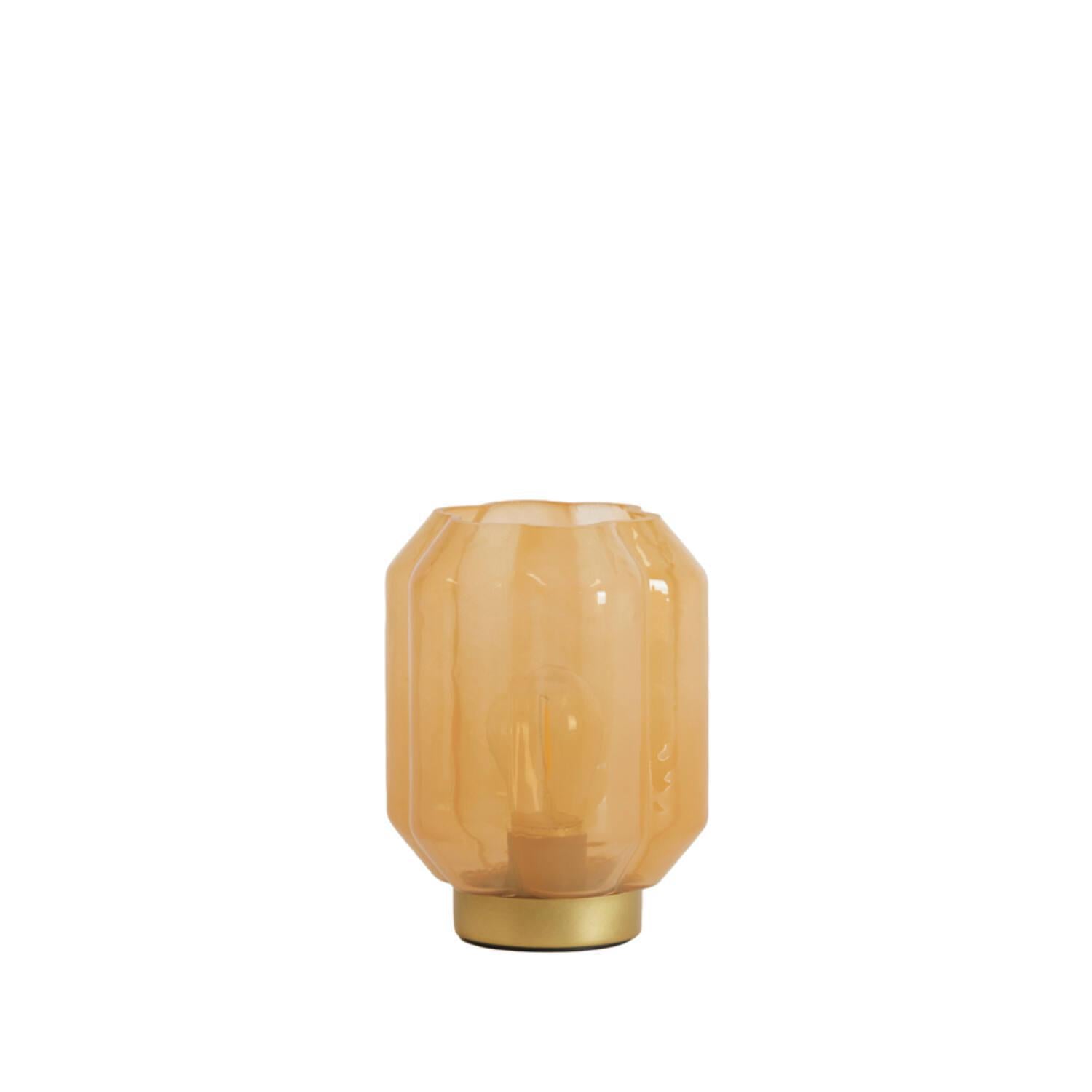 Yvias Table lamp - LED glass - Orange & Gold