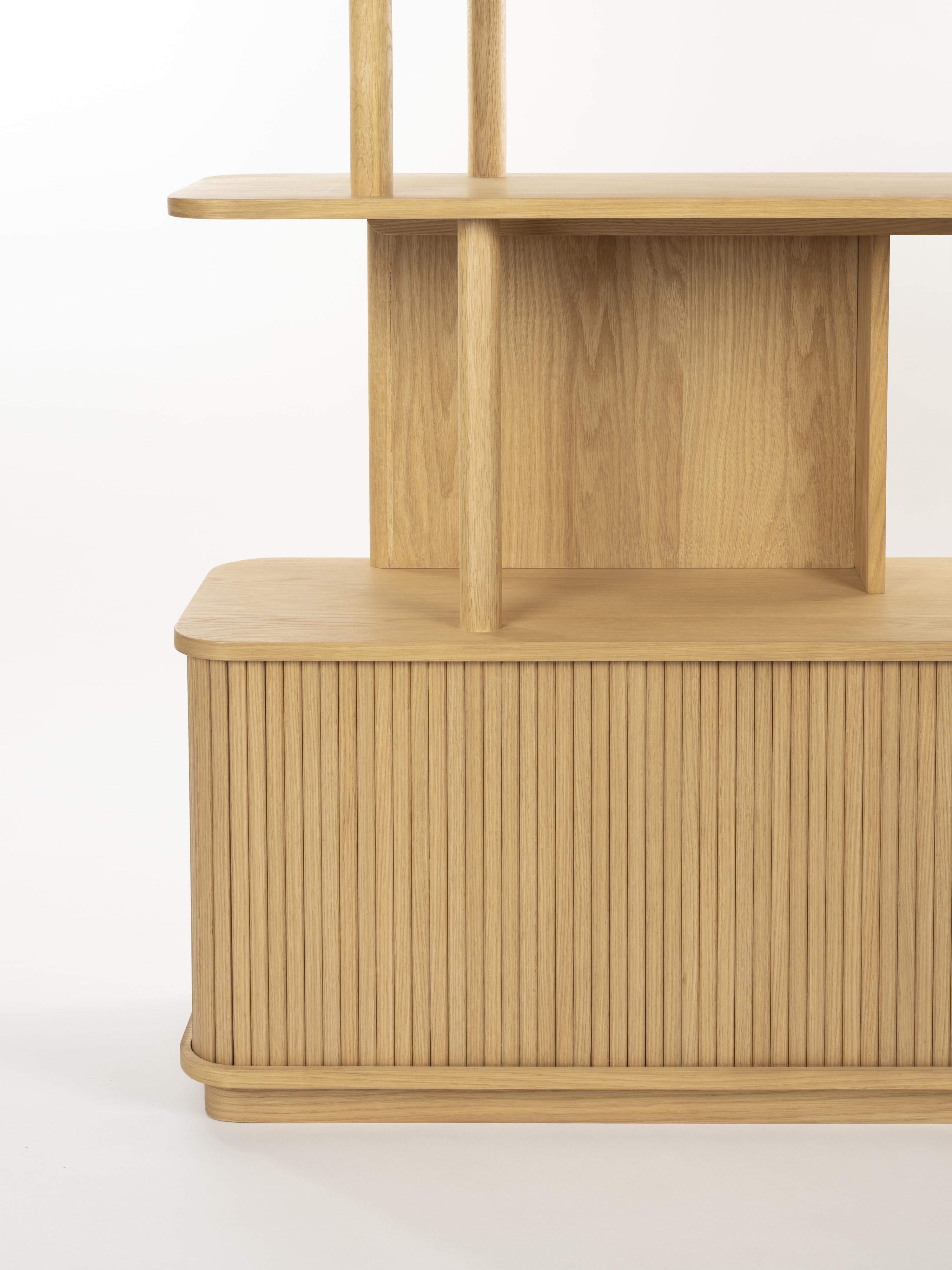 Barbier Wooden Bookcase - Natural