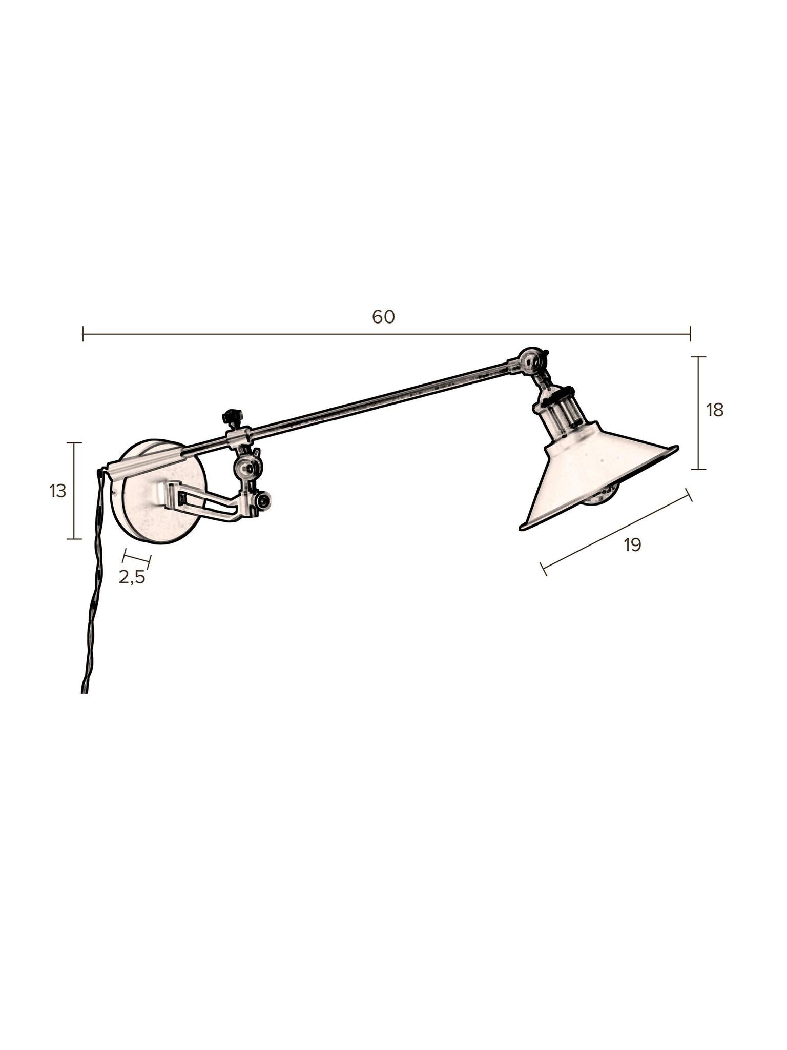 Penelope Black Wall Lamp