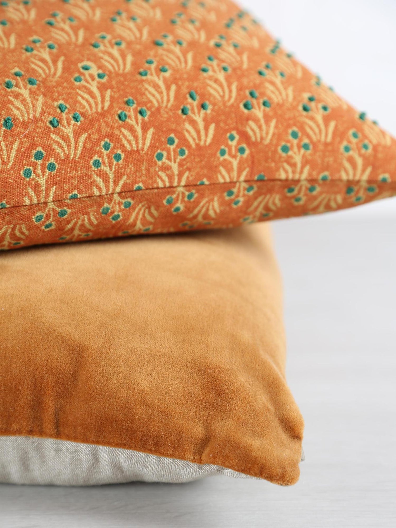 CRAFTED - Iris Hand Embroidered Cushion