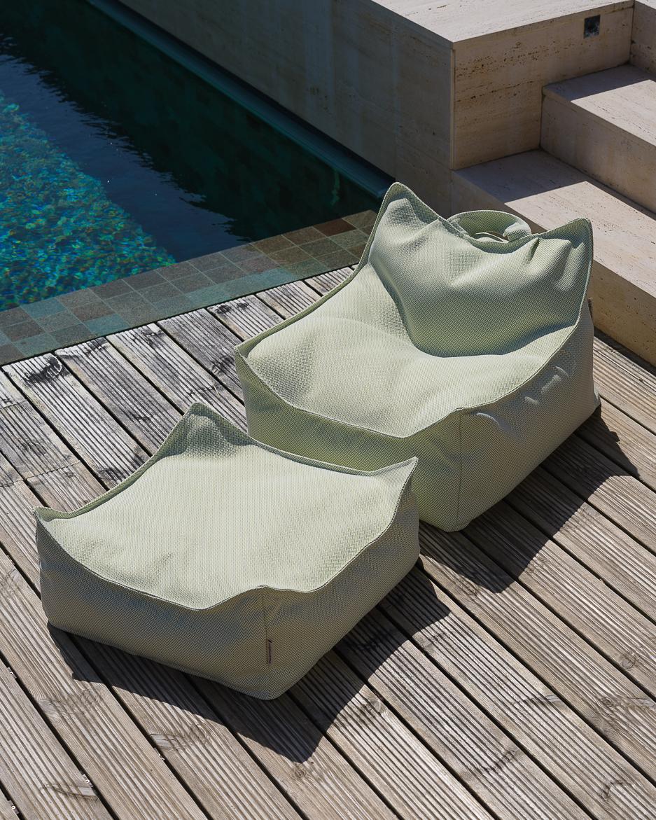 Outdoor Square Beanbag Ottoman - 3 Colour Options Available