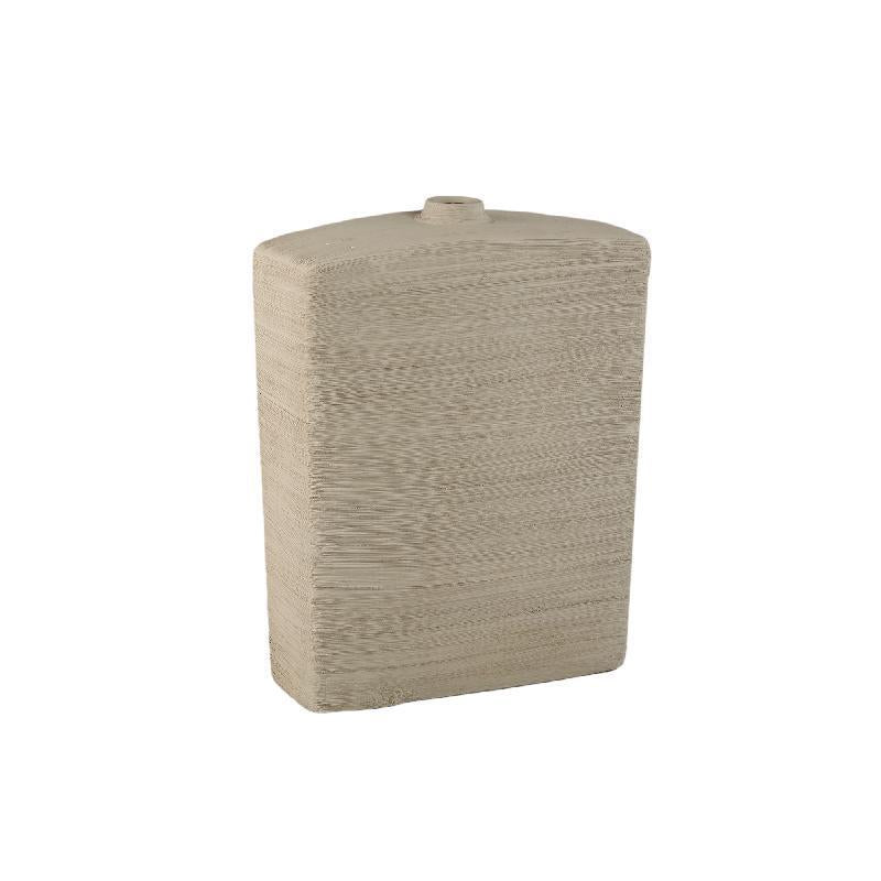 Janettee Rectangle Shaped Vase - Beige