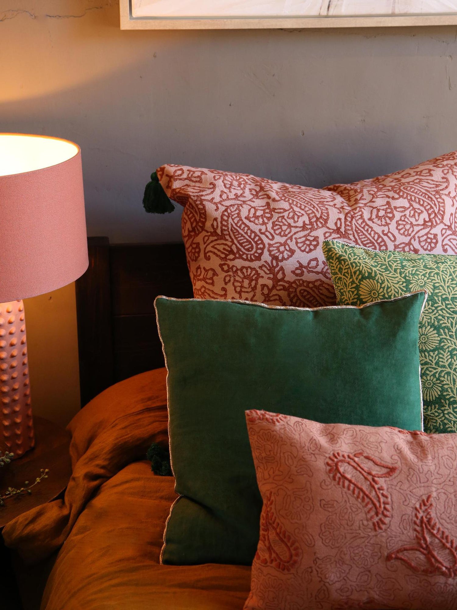 CRAFTED - Hera Hand Embroidered Cushion