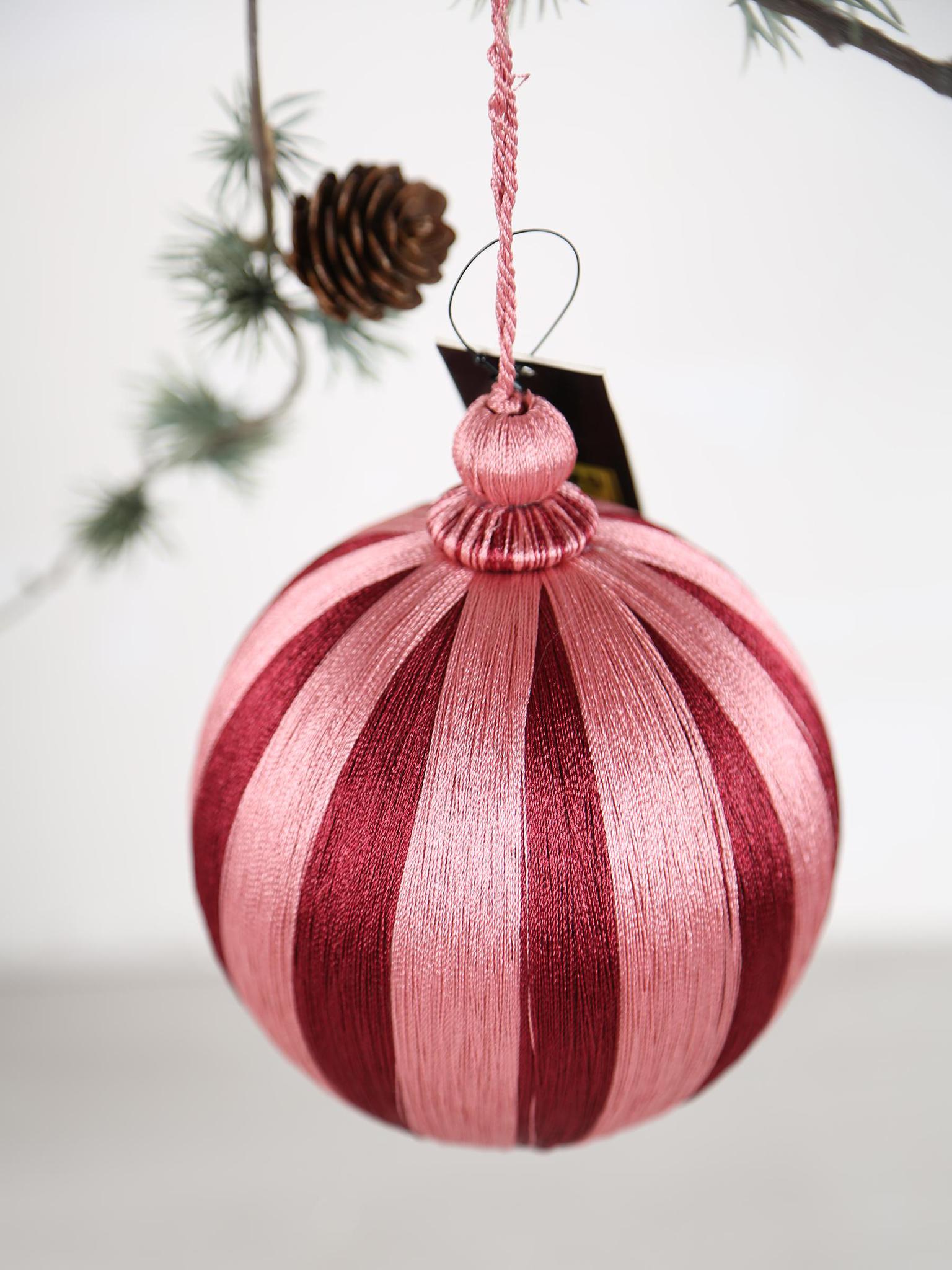 Rosah Pink decorative Woven Bauble - 2 Sizes available