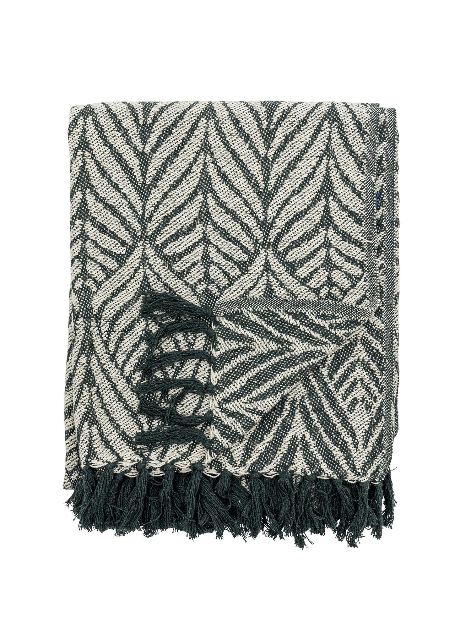 Ugento Throw - Green - Recycled Cotton