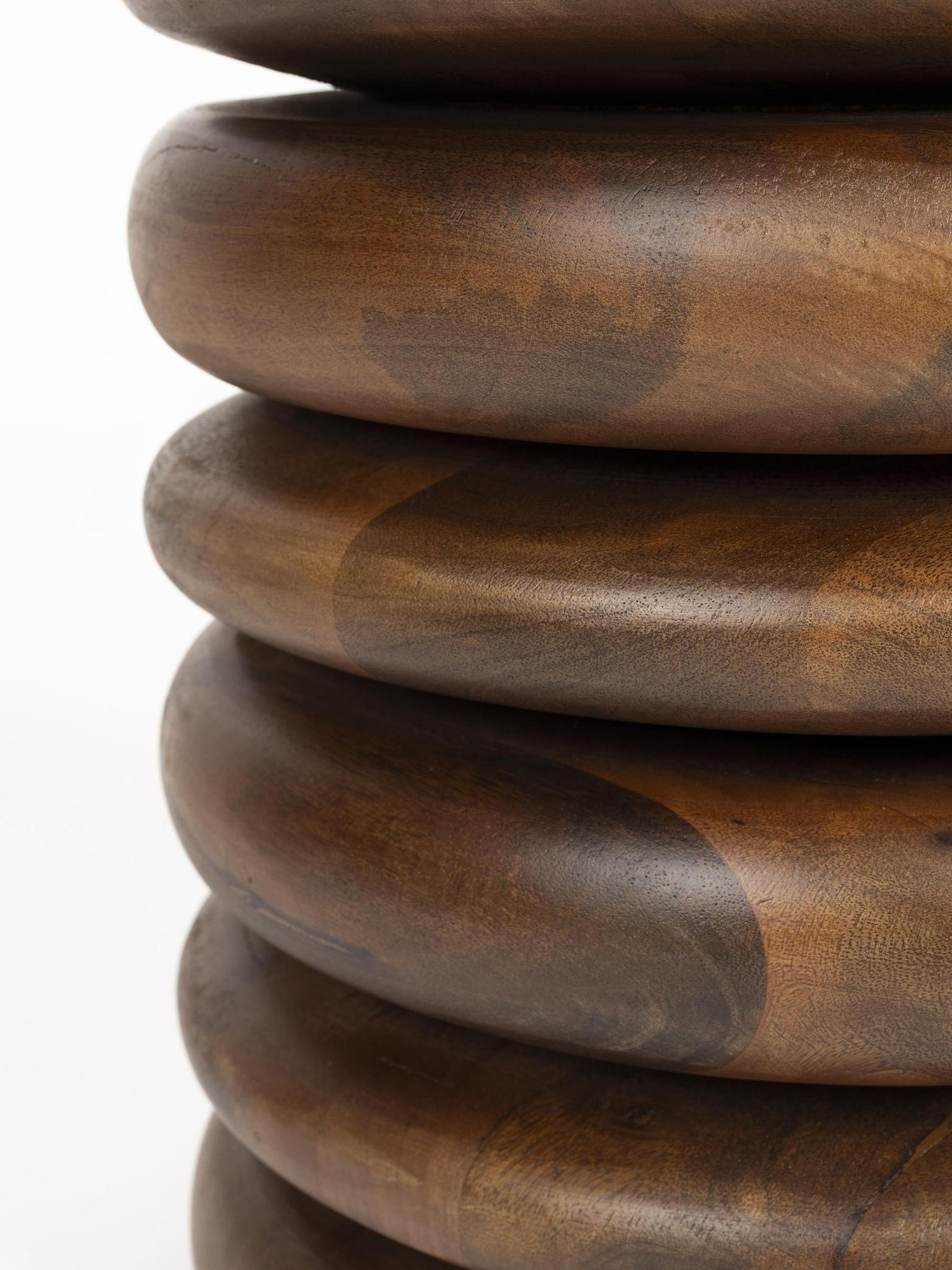 The disk stool - mango wood
