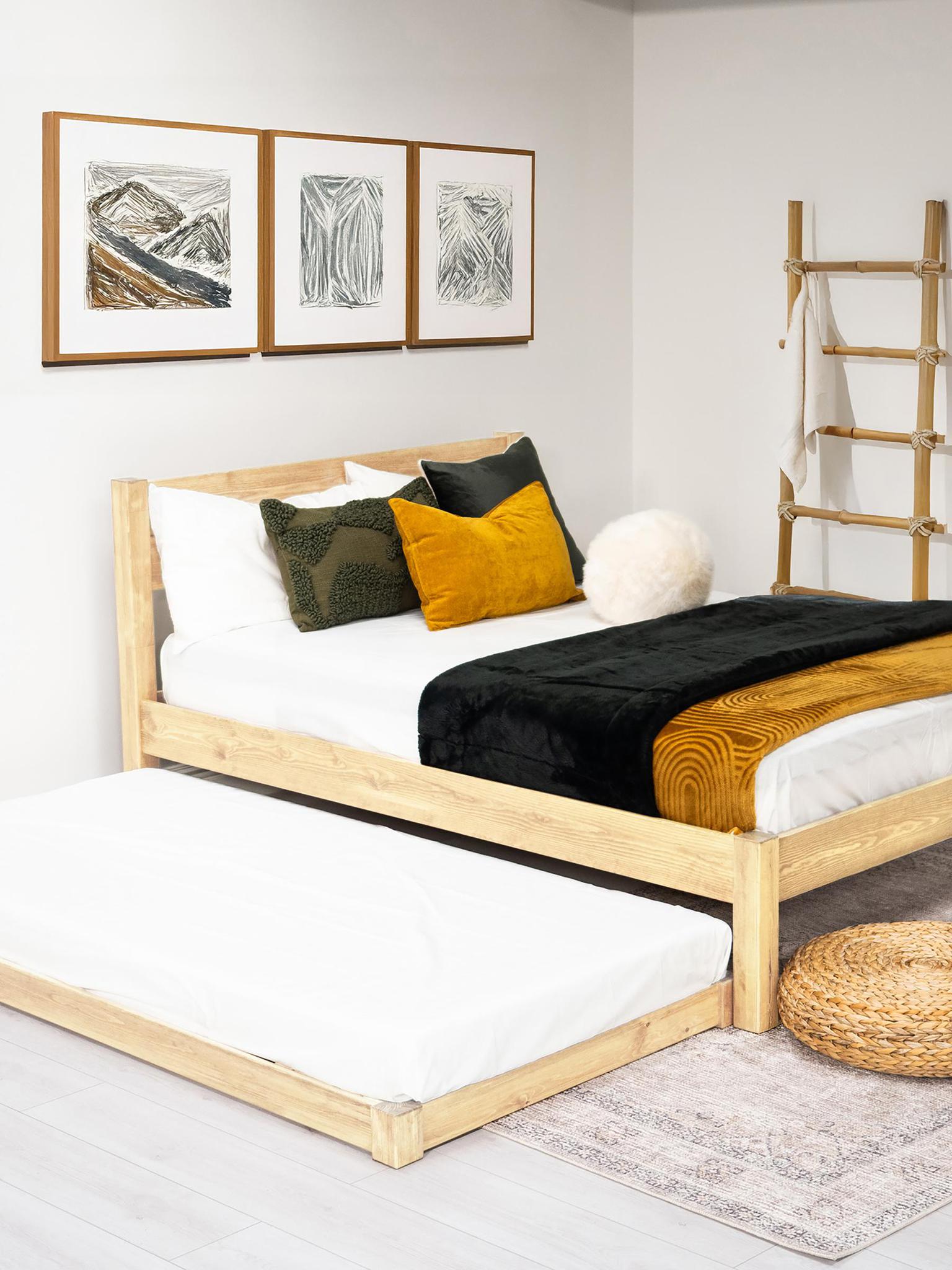 Model 10 - Wooden Trundle Bed