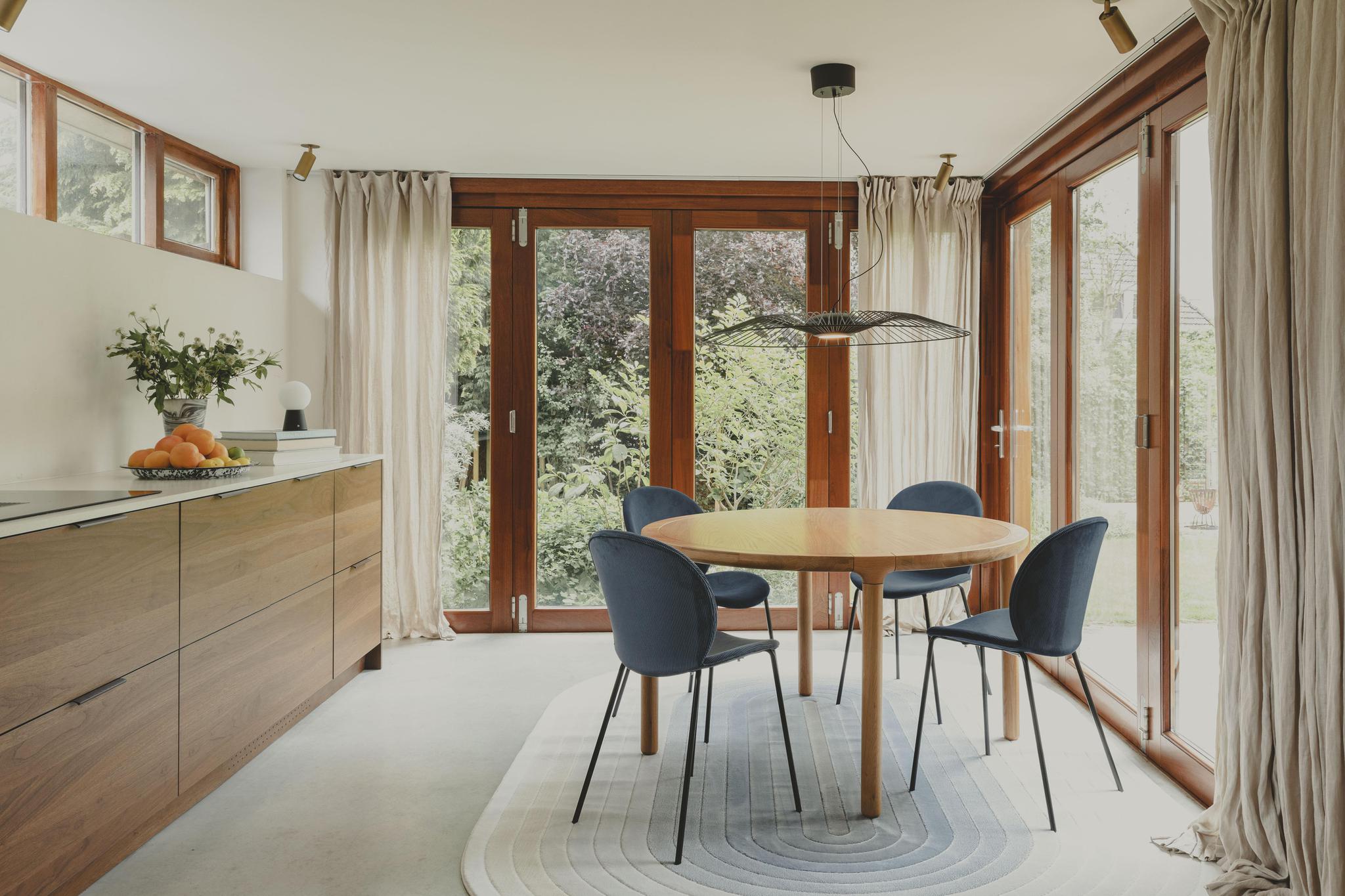 Storm Wooden Round Dining Table - 3 Colours Available