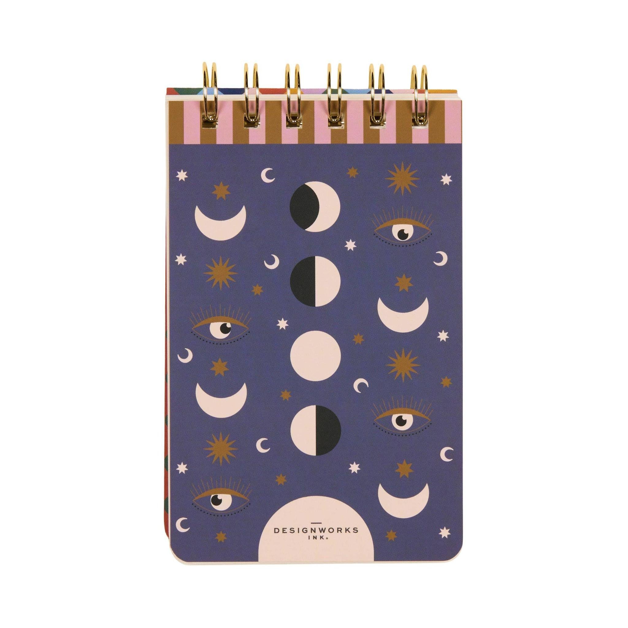 Adopo Moon Phases Twin Wire Notepad