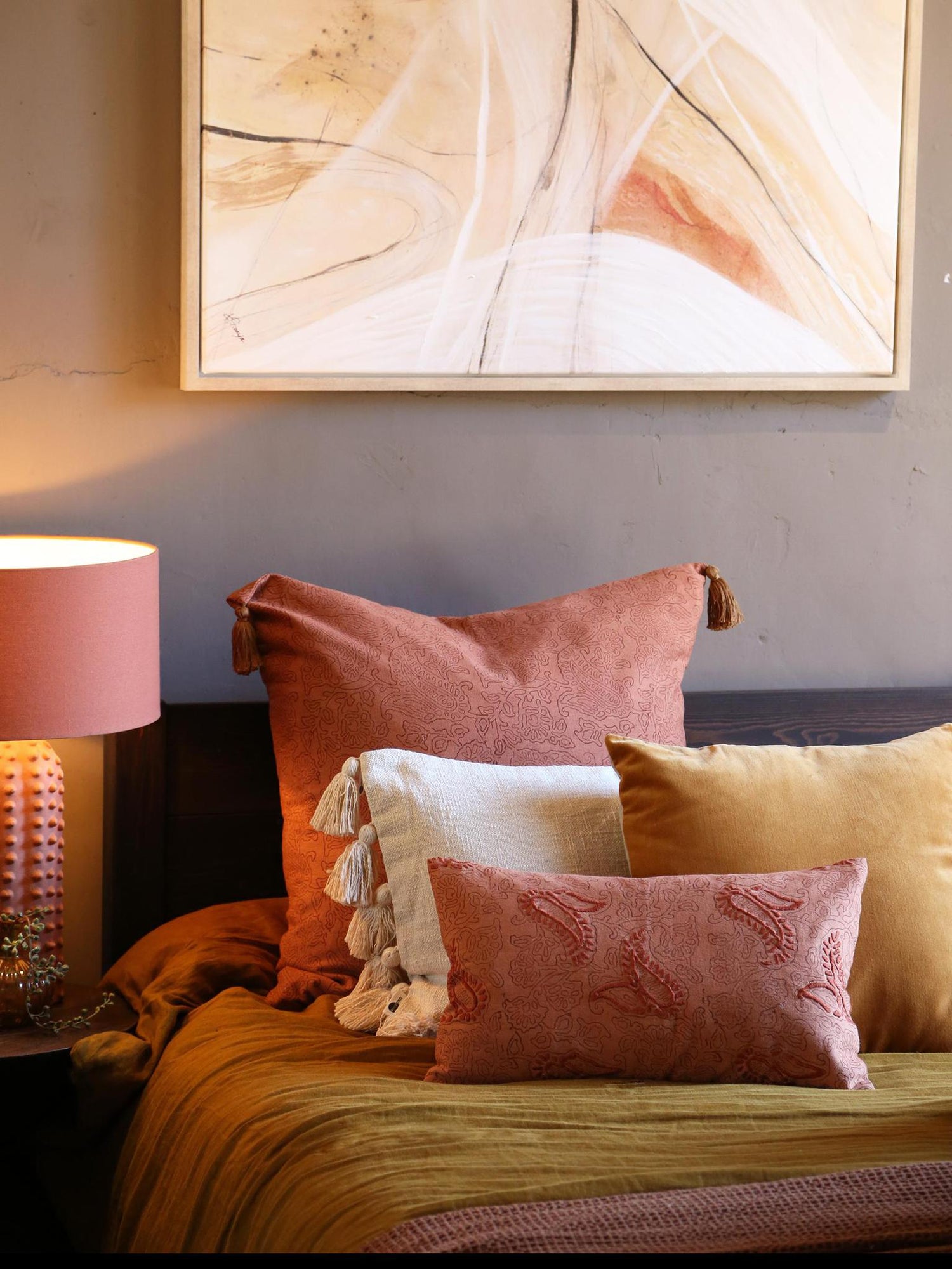 CRAFTED - Hebe Hand Embroidered Cushion