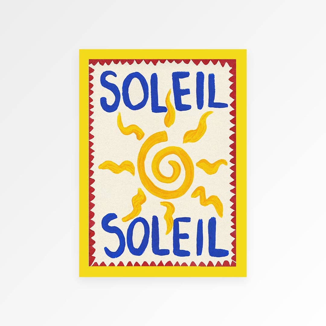 Soleil Hand Painted Print