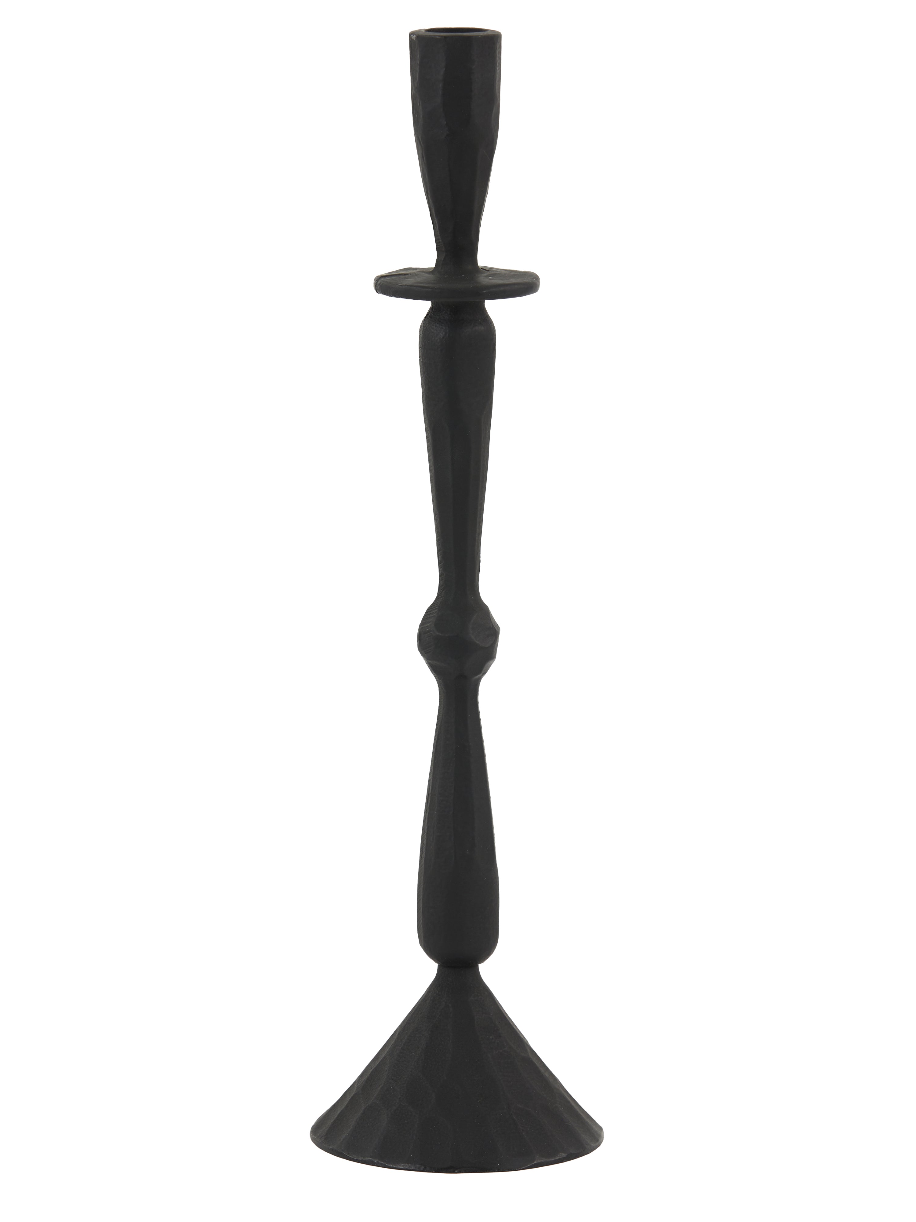 Matt Black Tall Candle Holder - 2 Sizes Available