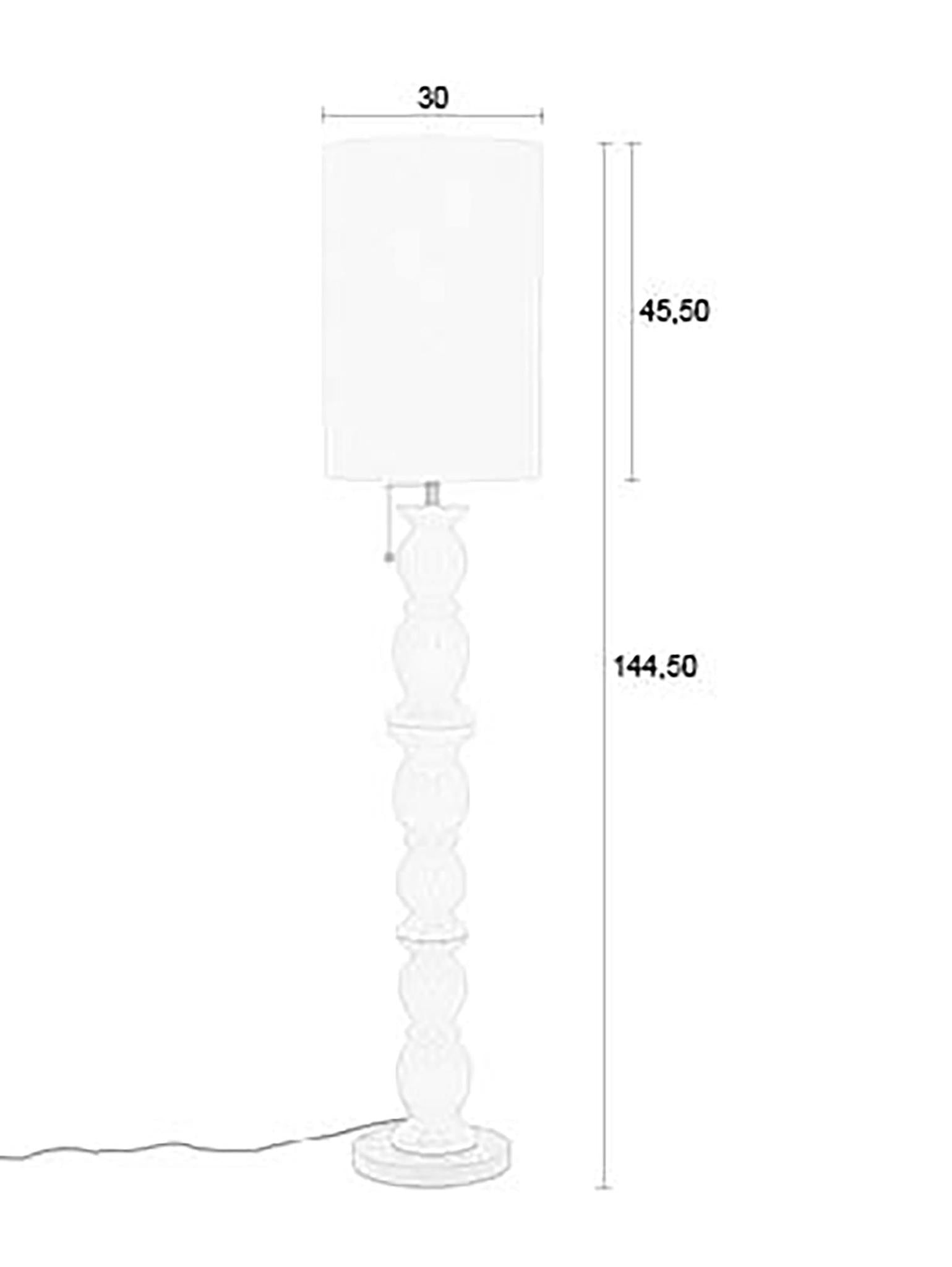 walnut brew floor lamp