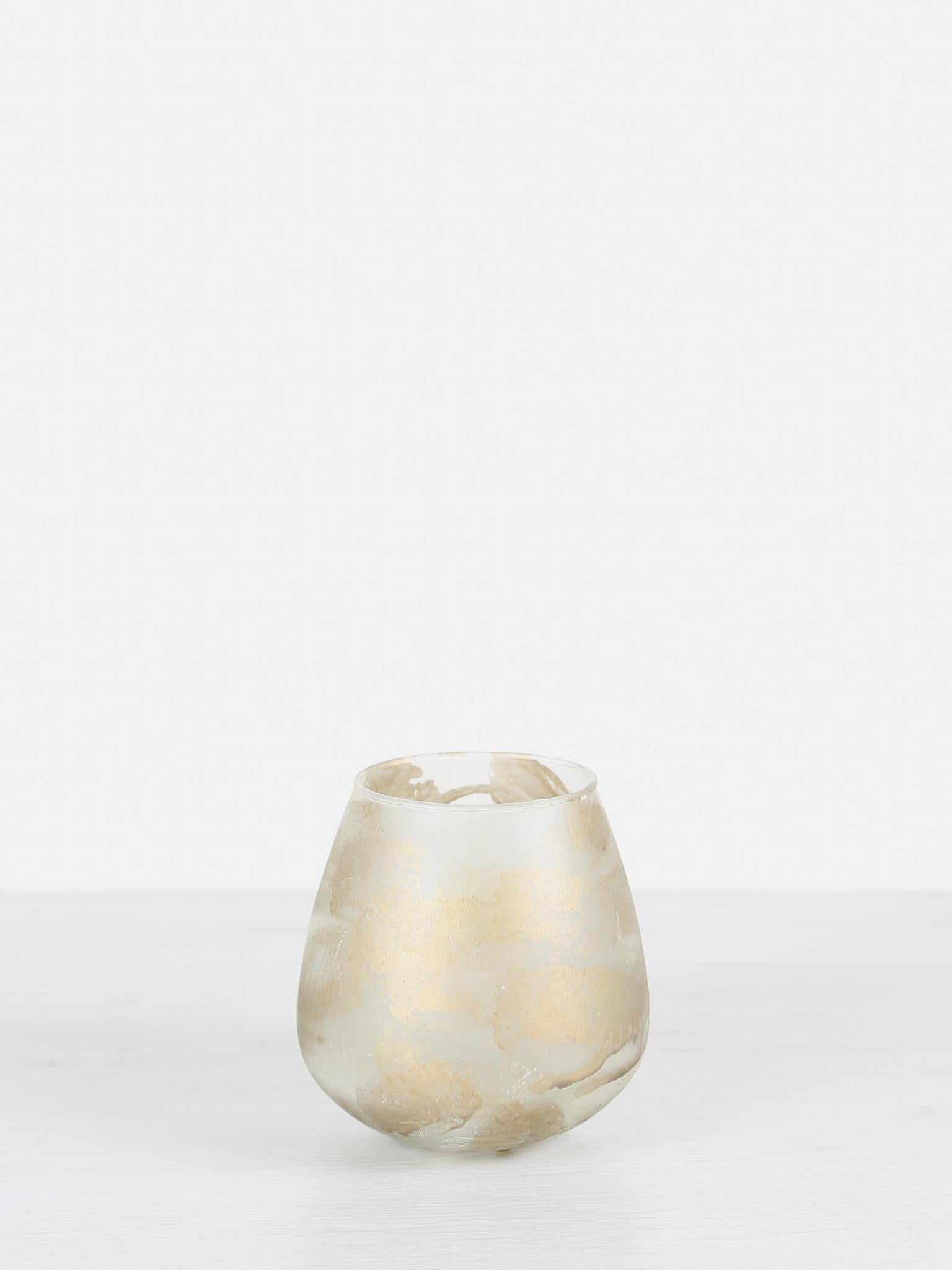 Ozain Glass Stormlight - Cream - Marble Finish