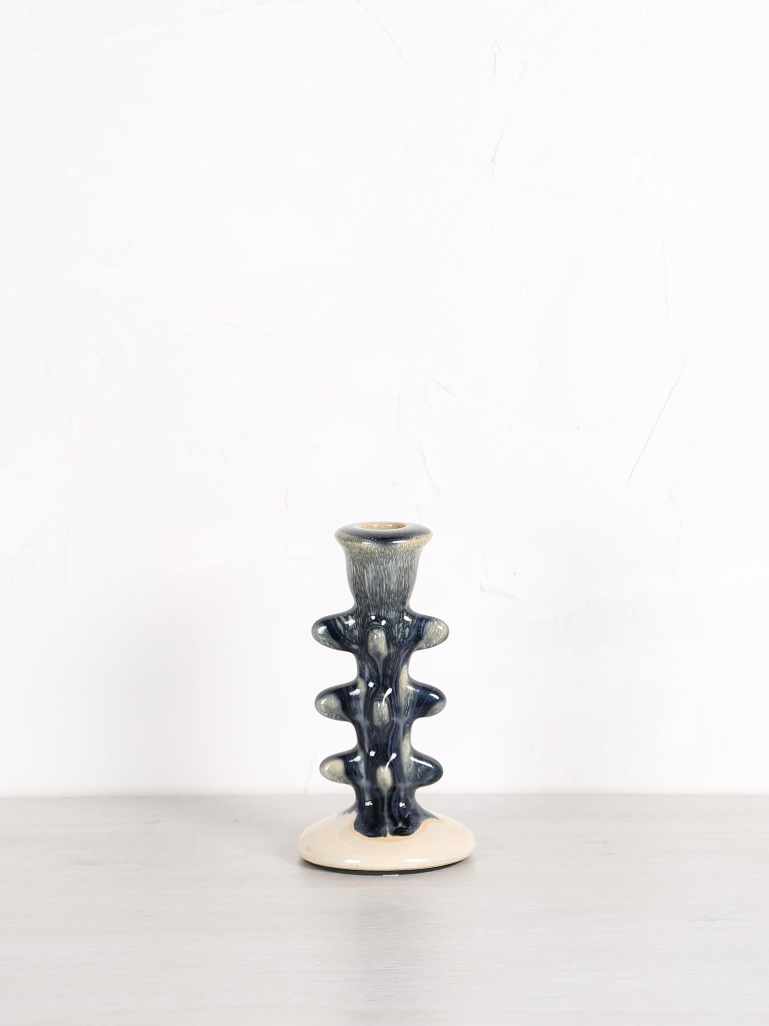 Cole Candle Holder - Blu - Stoneware