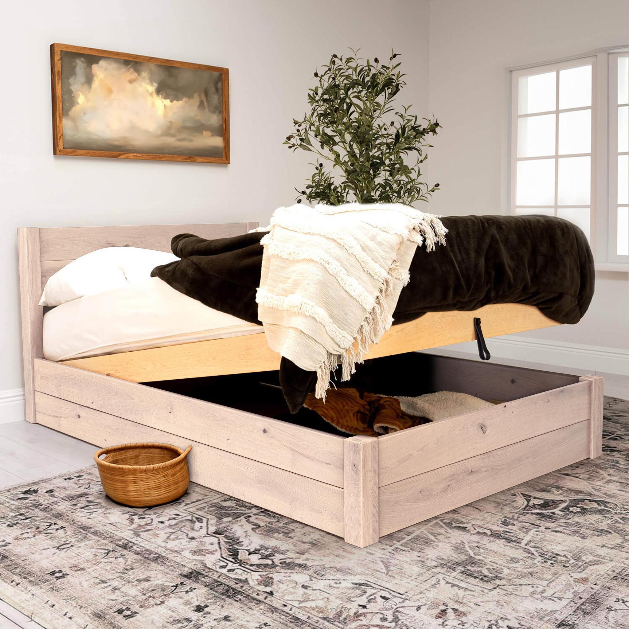 Model 05 - Handmade Wooden Ottoman Bed - Colour And Size Options available