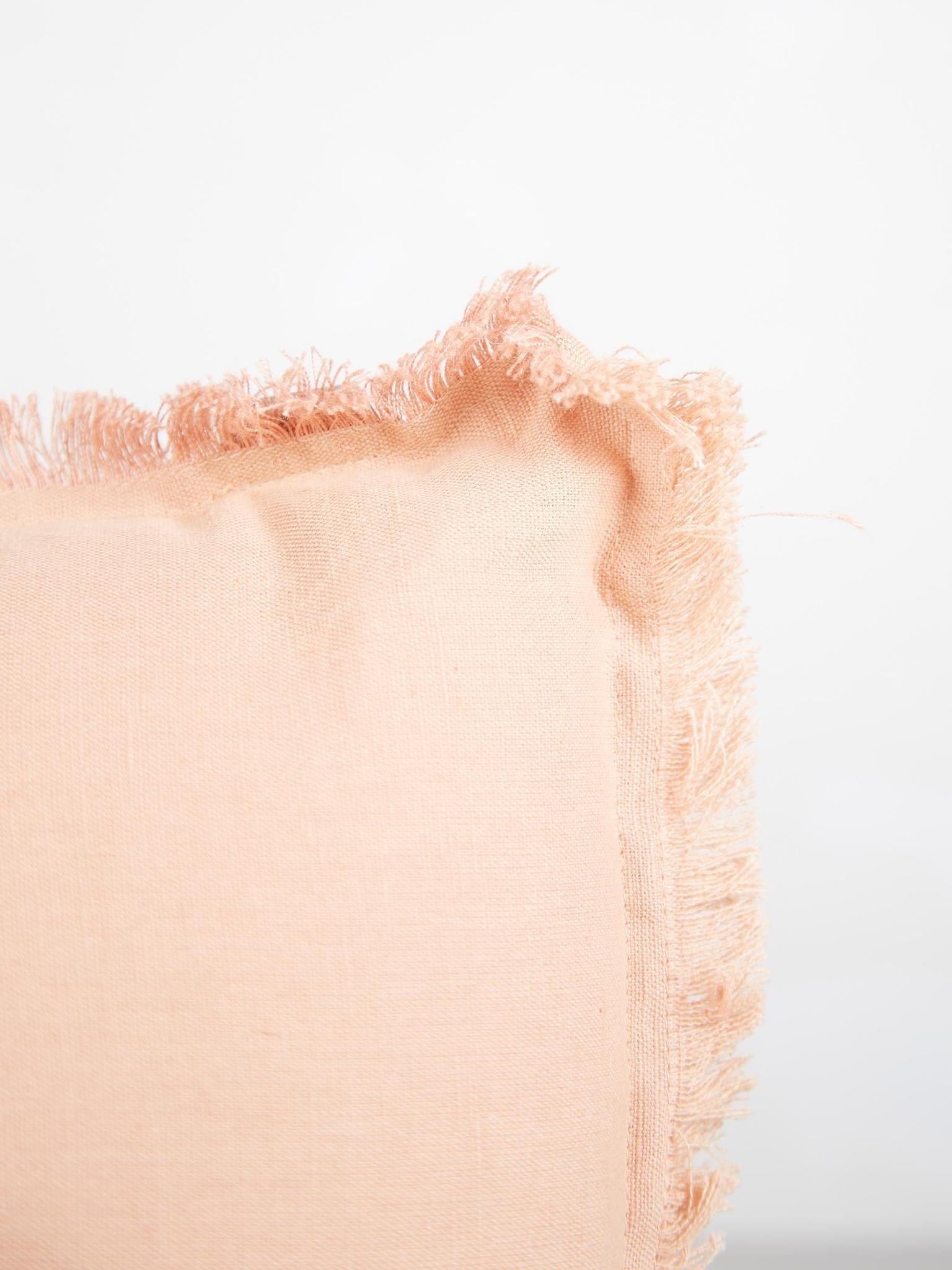 Laly Linen & Cotton Plain Cushion in Epice - 30x50cm