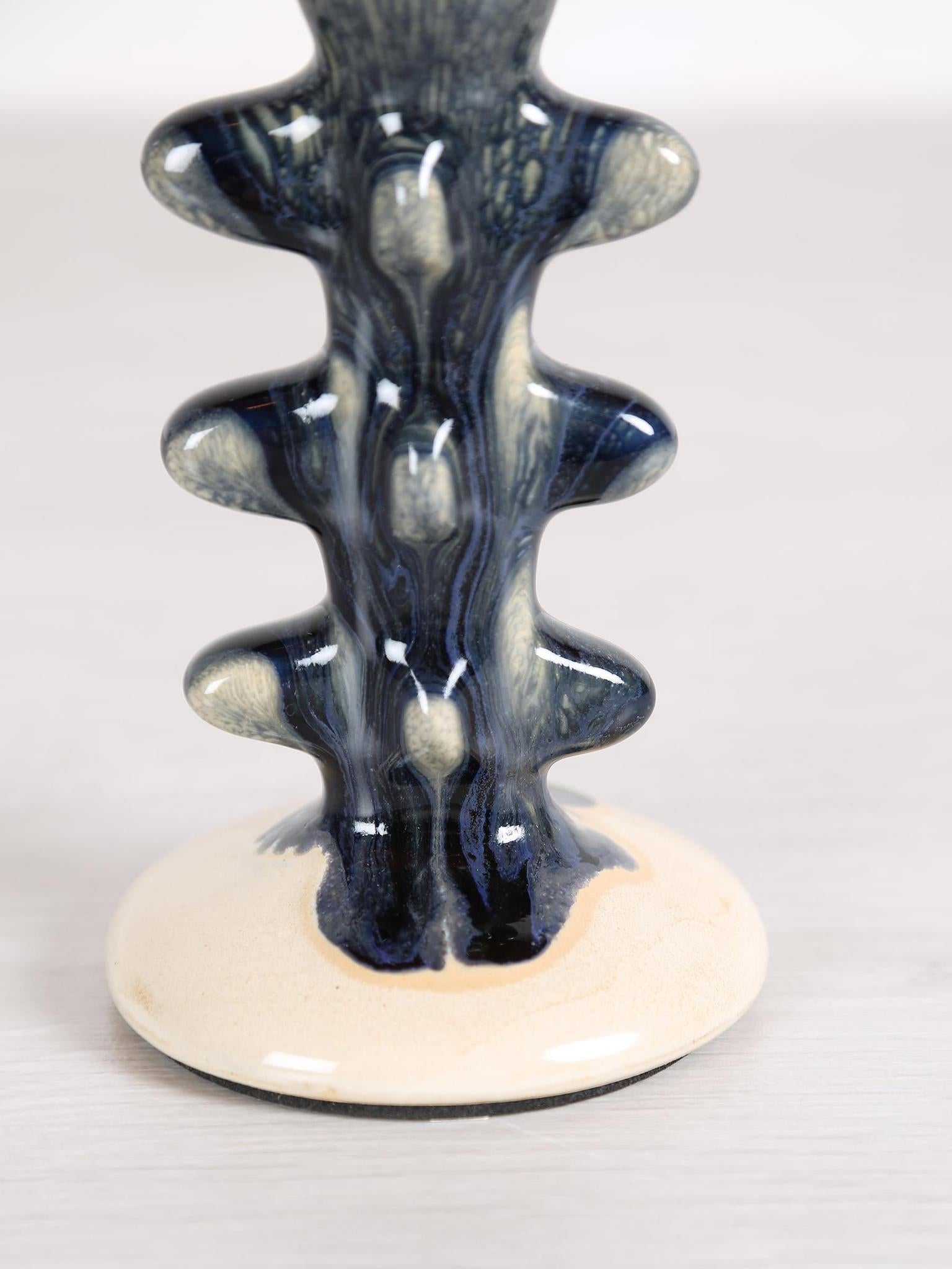 Cole Candle Holder - Blu - Stoneware