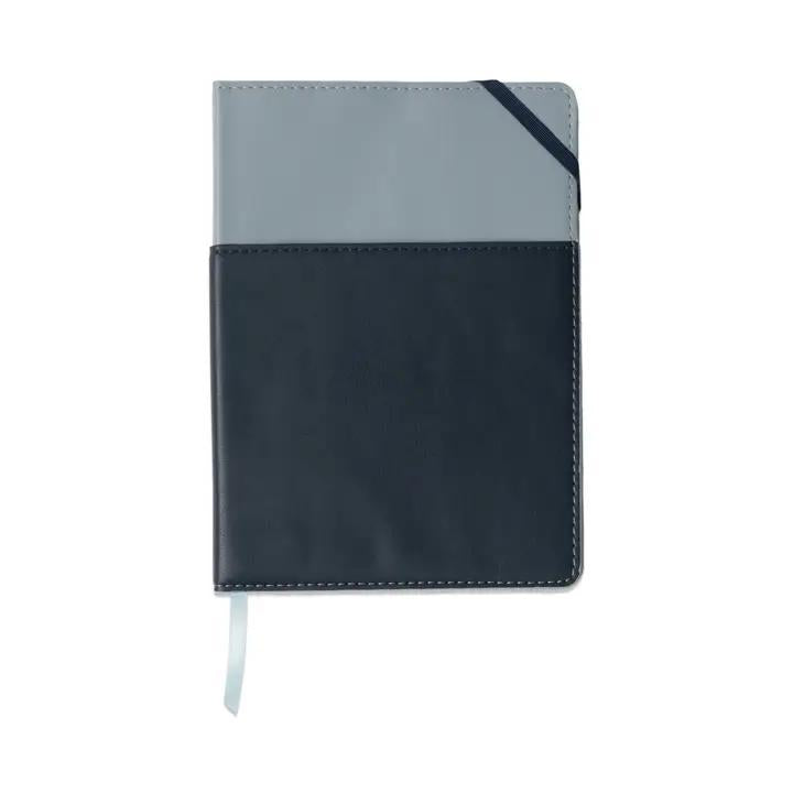 Vegan Leather Pocket Journal - Blue & Navy