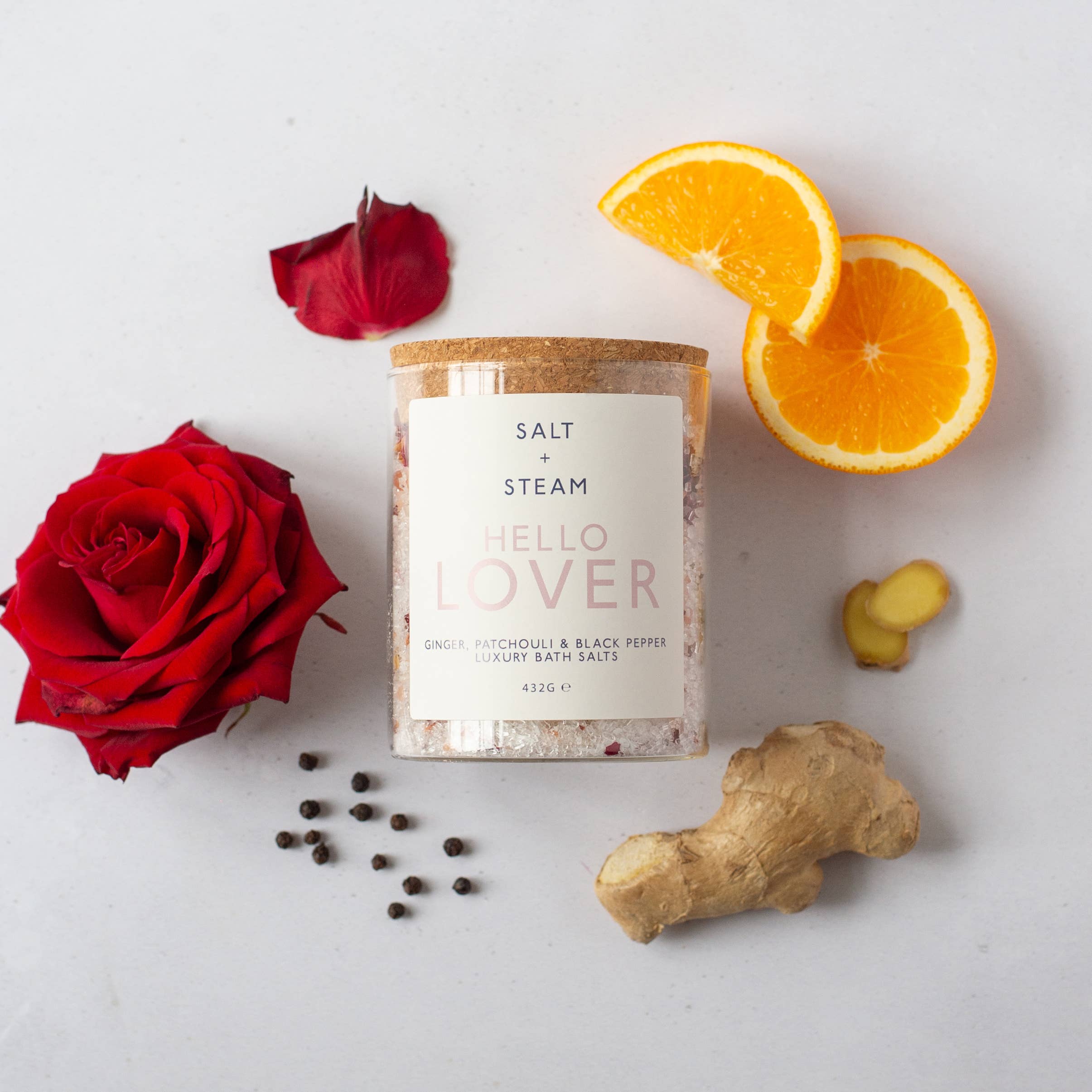 Hello Lover - Ginger & Patchouli Bath Salts 80g & 432g