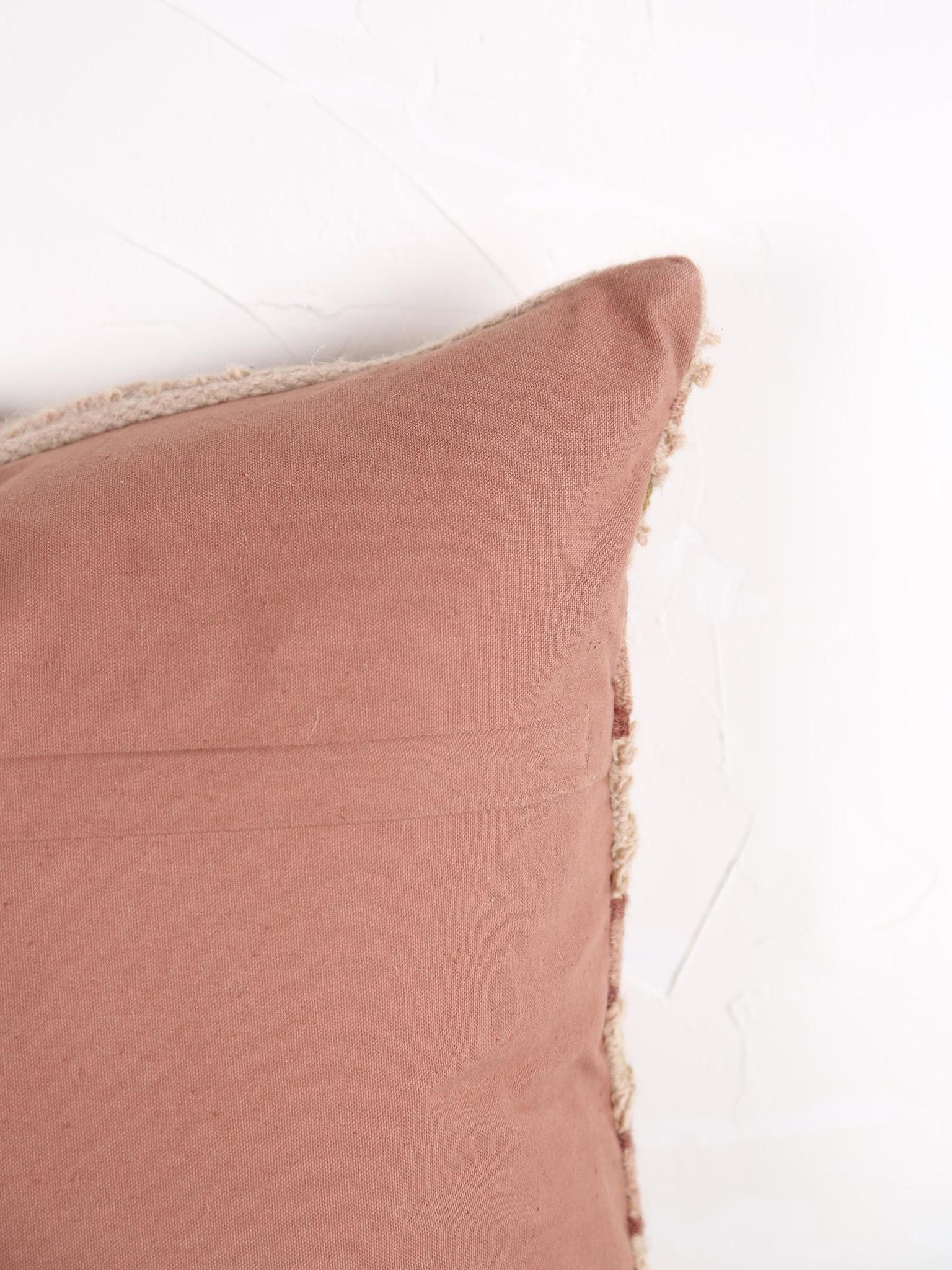 Aaina Wool And cotton cushion - Dusty pink - 2 sizes available