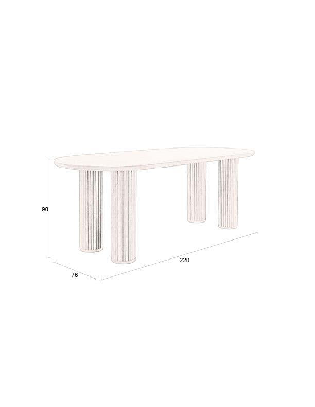 Dean Walnut Oval Dining Table