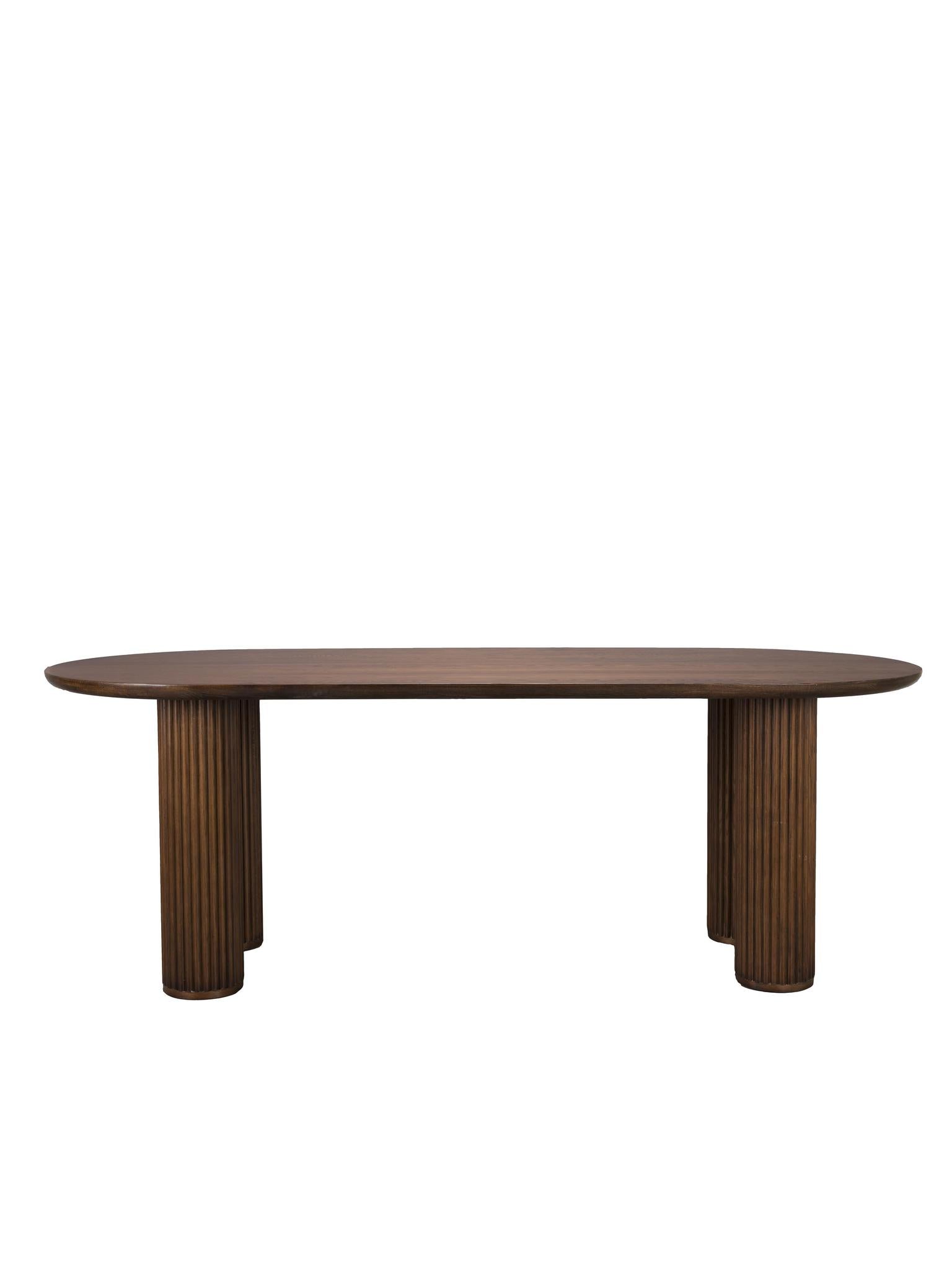 Dean Walnut Oval Dining Table
