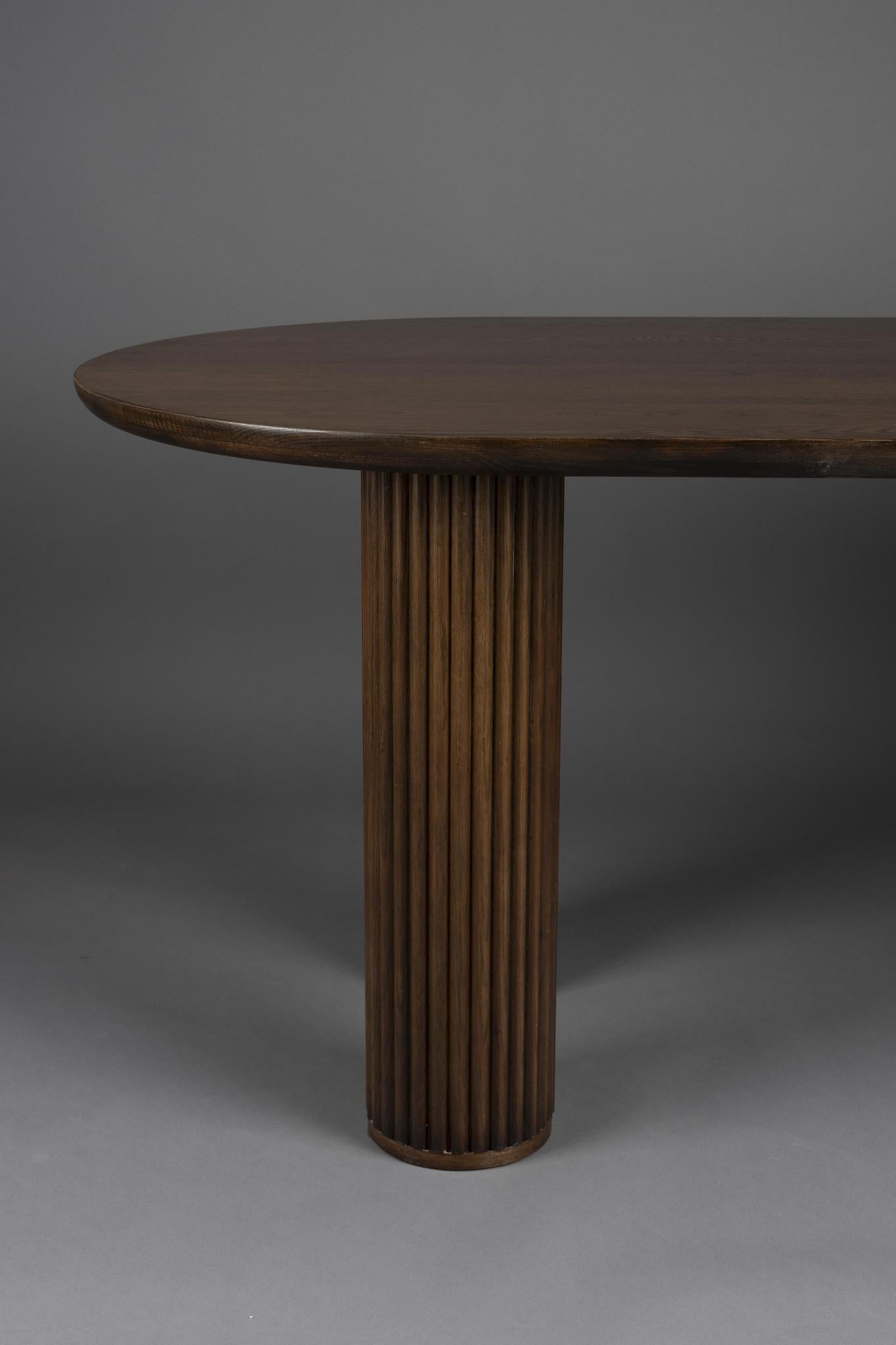 Dean Walnut Oval Dining Table