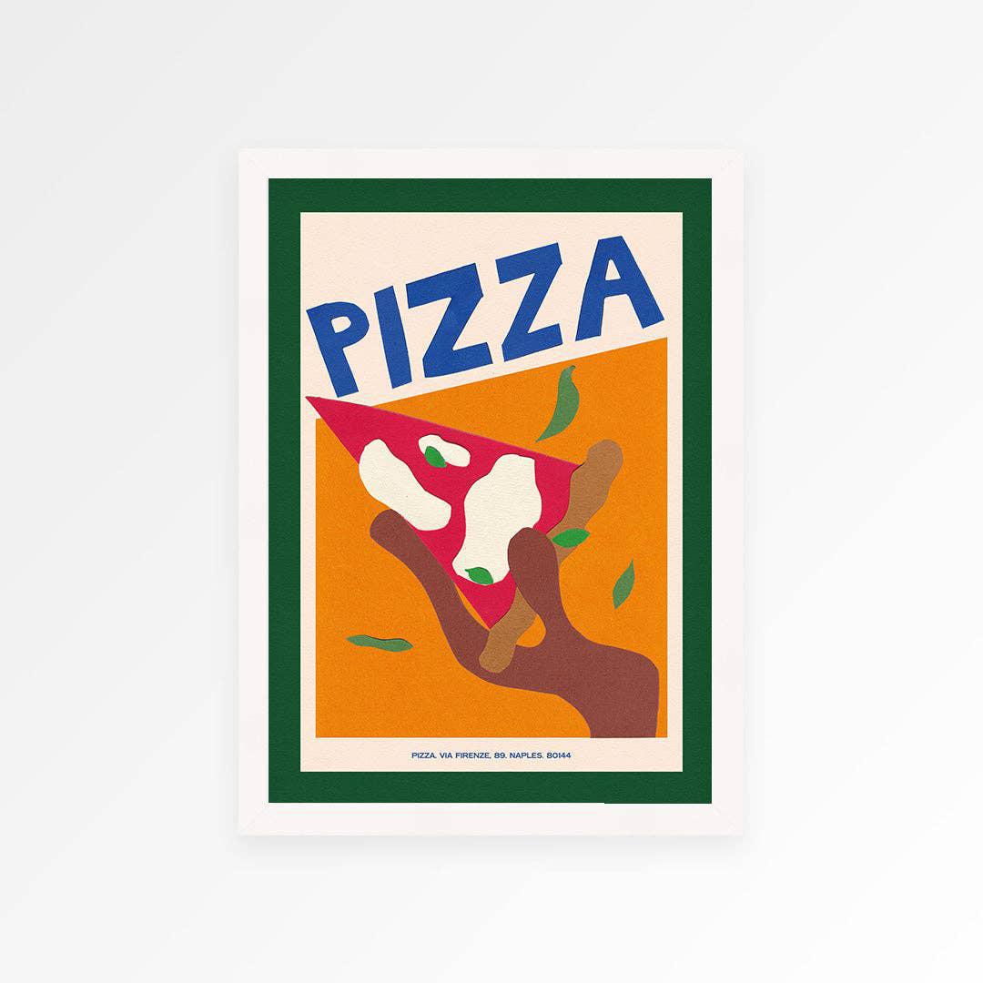 "Pizza" Hand Collaged Print - 3 Sizes Available