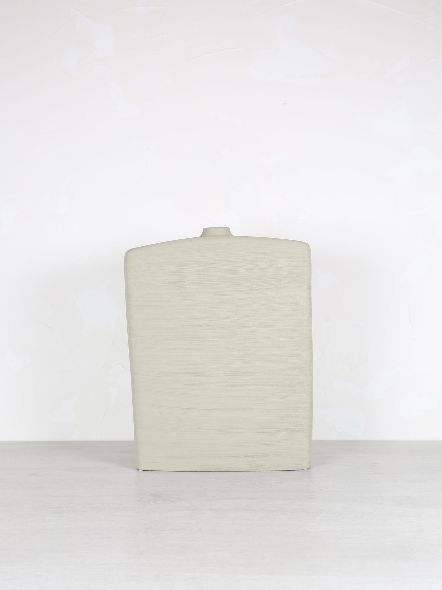 Janettee Rectangle Shaped Vase - Beige