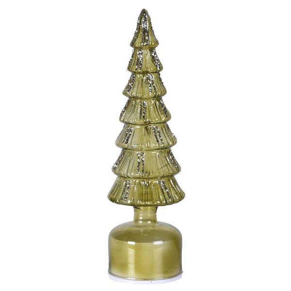 Glass Decorative Tree Ornament - Sage