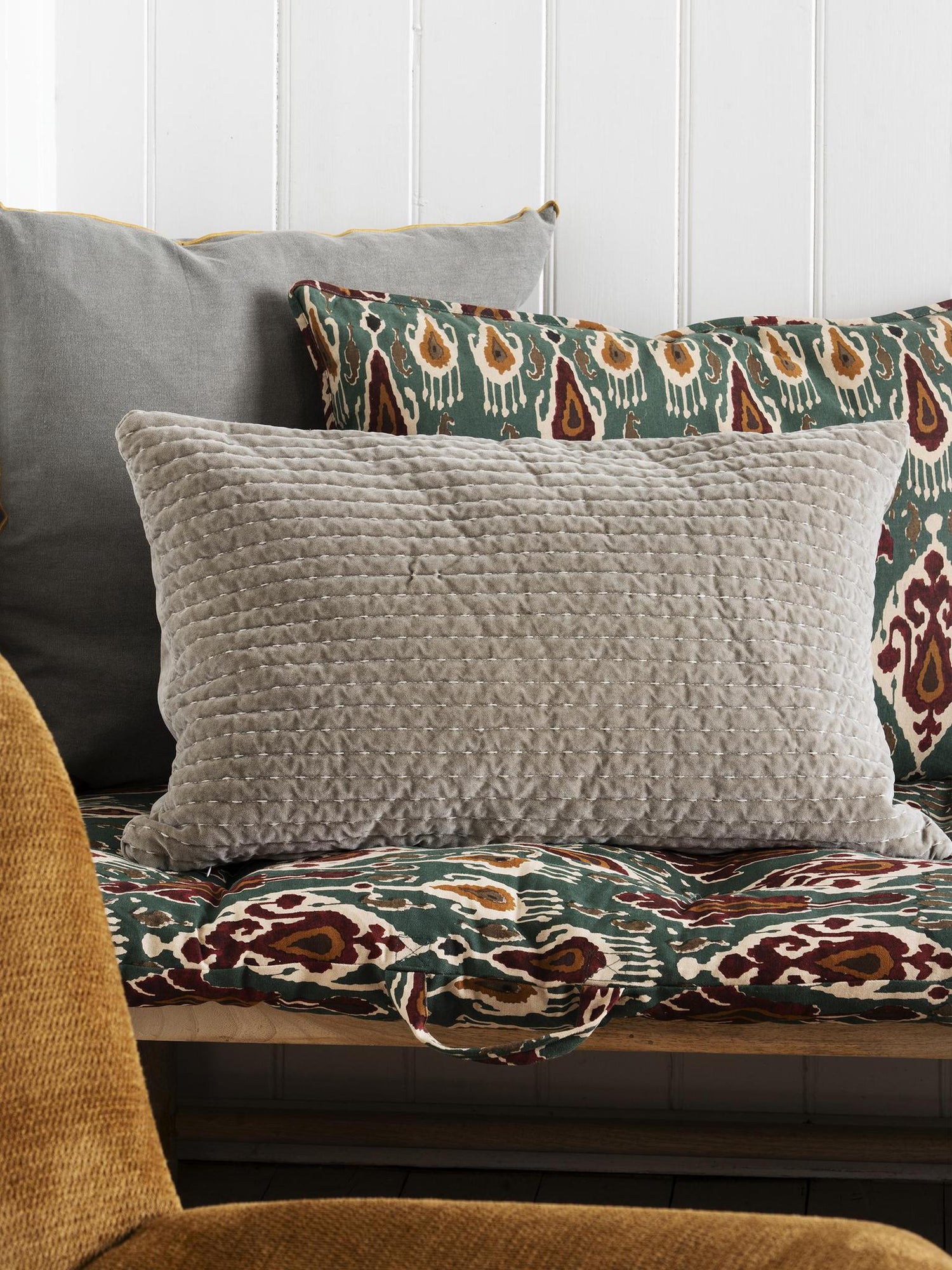 Sirah Printed Cushion - Green, Sarah