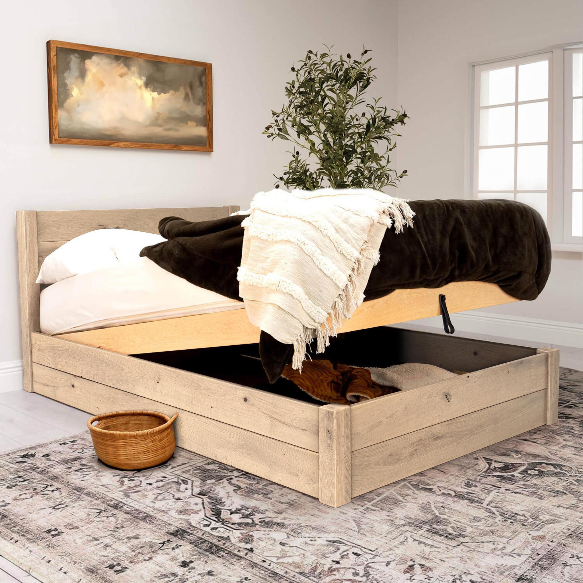 Model 05 - Handmade Wooden Ottoman Bed - Colour And Size Options available
