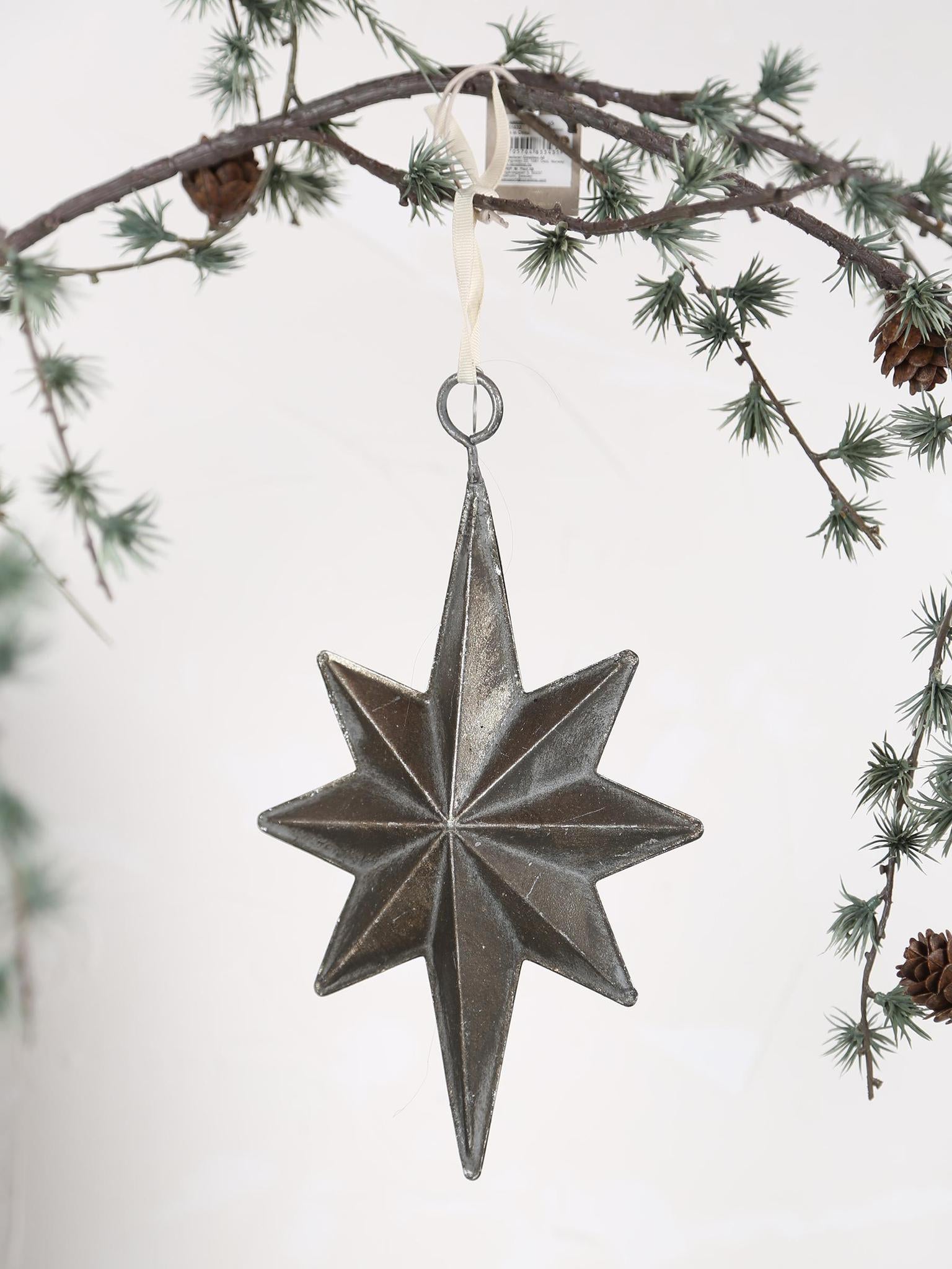 Misella decoration star -Antique Silver