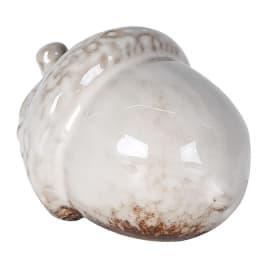 Large Ceramic Acorn - Porcelain, Auburn